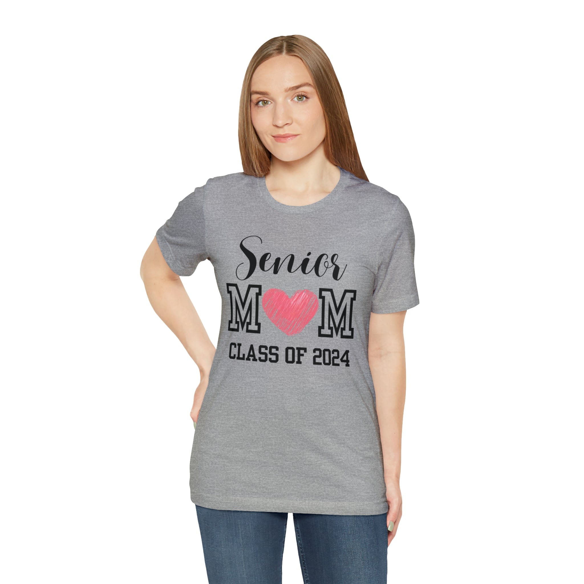 Printify T-Shirt Senior Mom Class of 2024 - Jersey Short Sleeve Tee