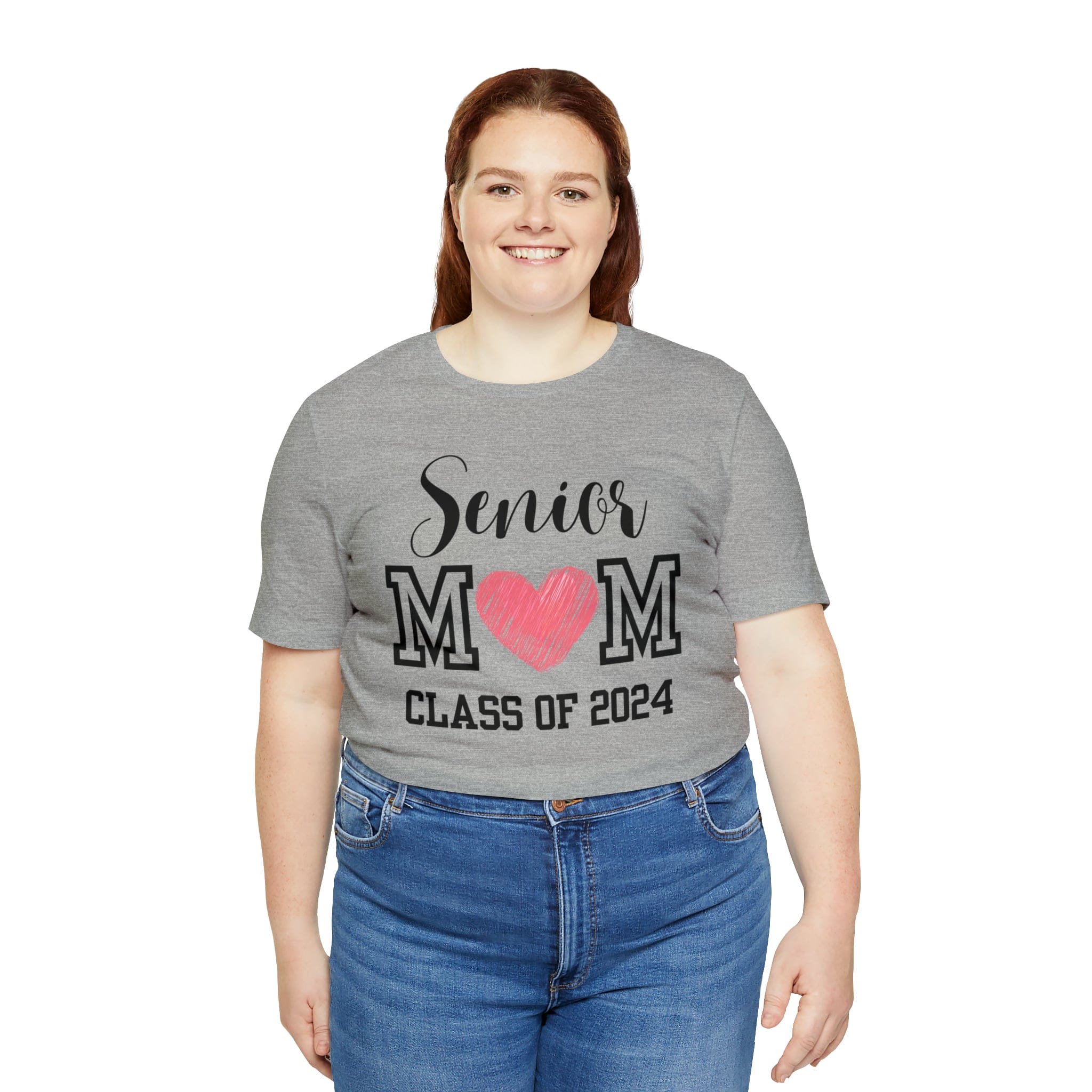 Printify T-Shirt Senior Mom Class of 2024 - Jersey Short Sleeve Tee