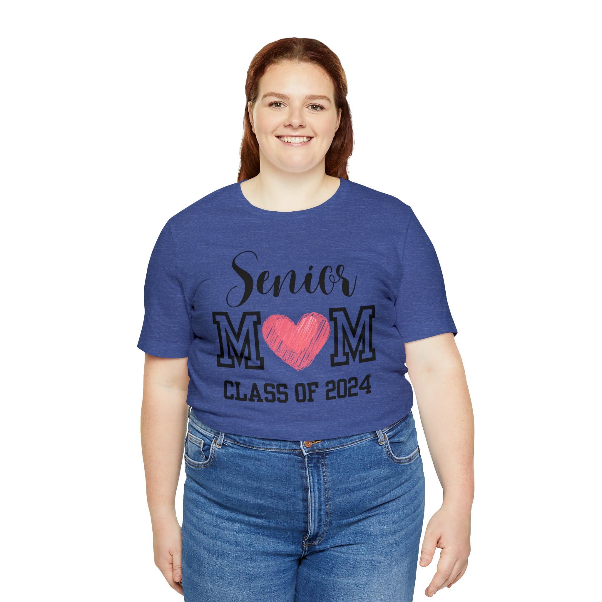 Printify T-Shirt Senior Mom Class of 2024 - Jersey Short Sleeve Tee