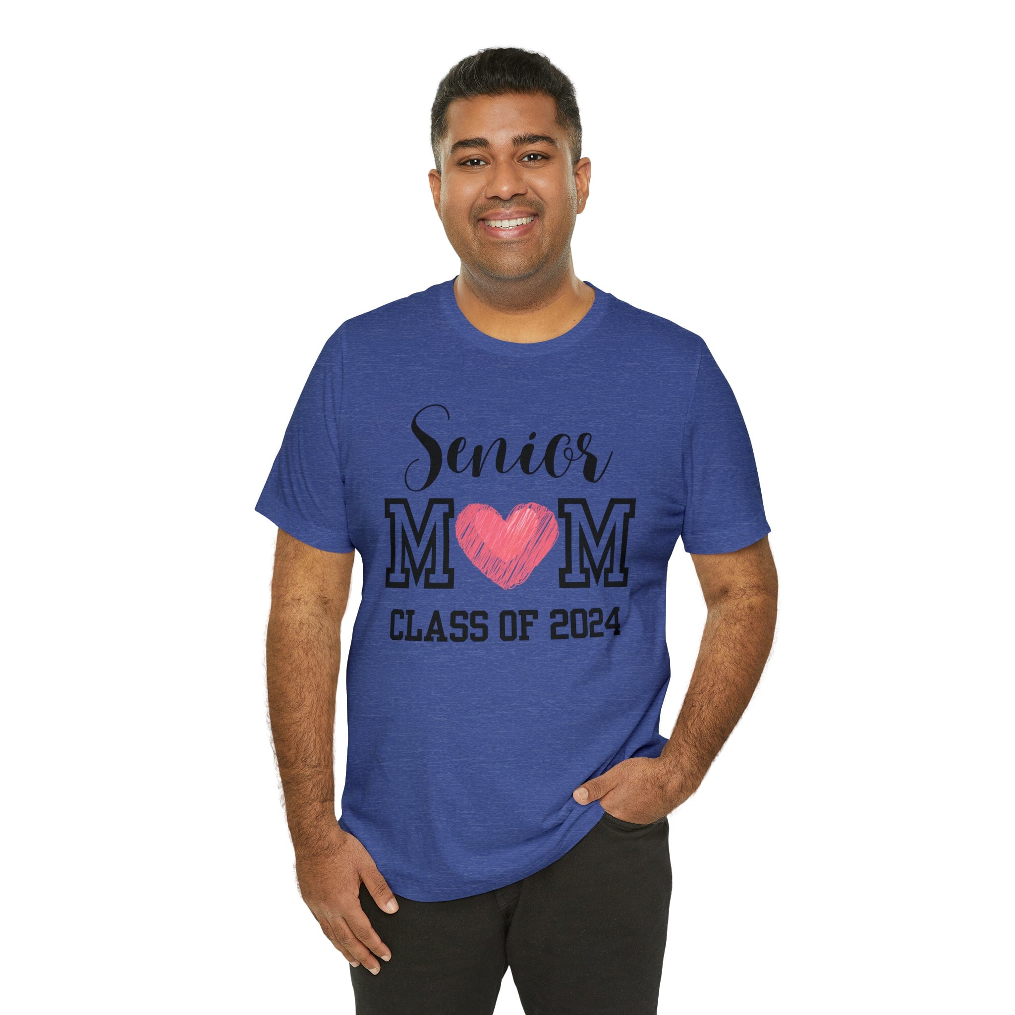 Printify T-Shirt Senior Mom Class of 2024 - Jersey Short Sleeve Tee