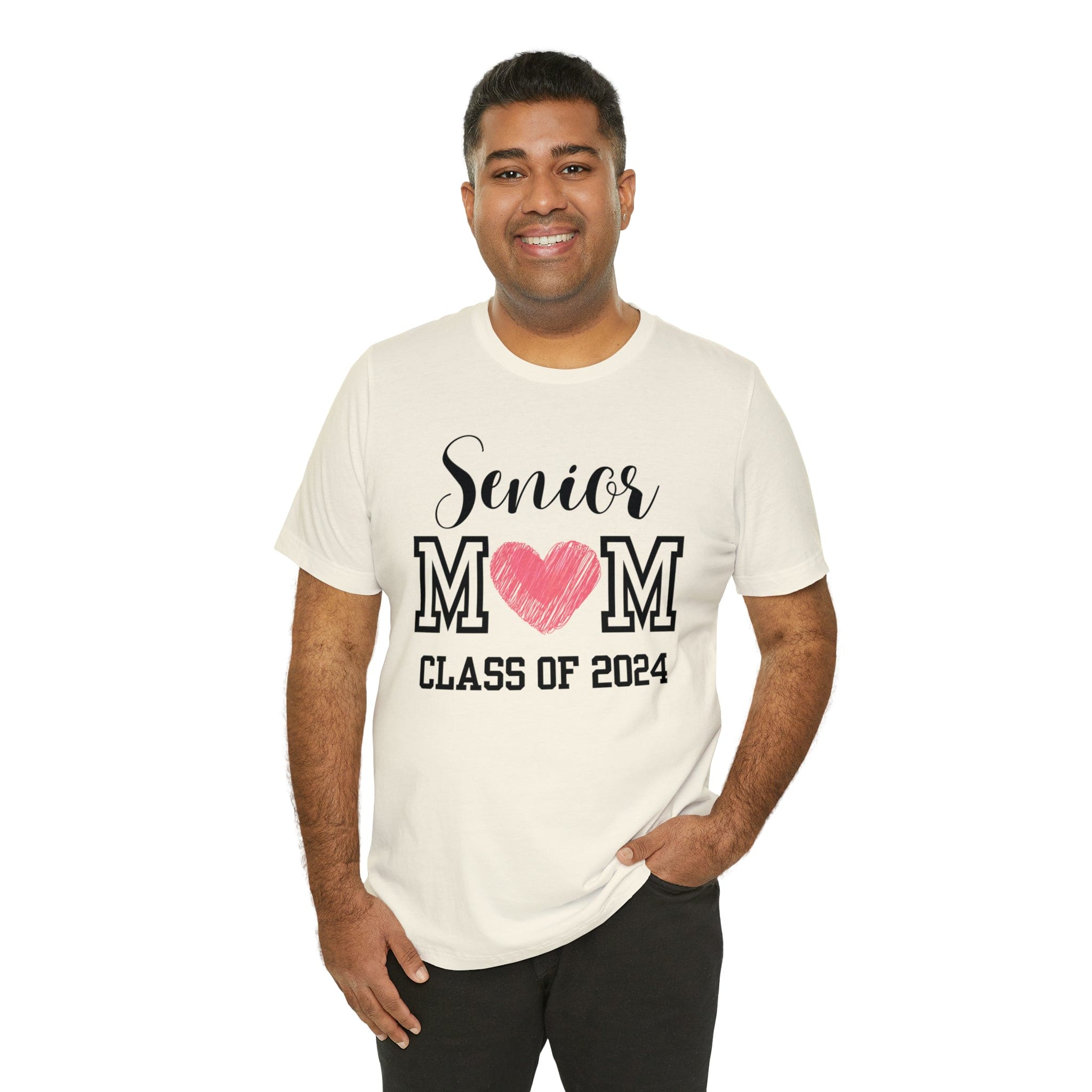 Printify T-Shirt Senior Mom Class of 2024 - Jersey Short Sleeve Tee