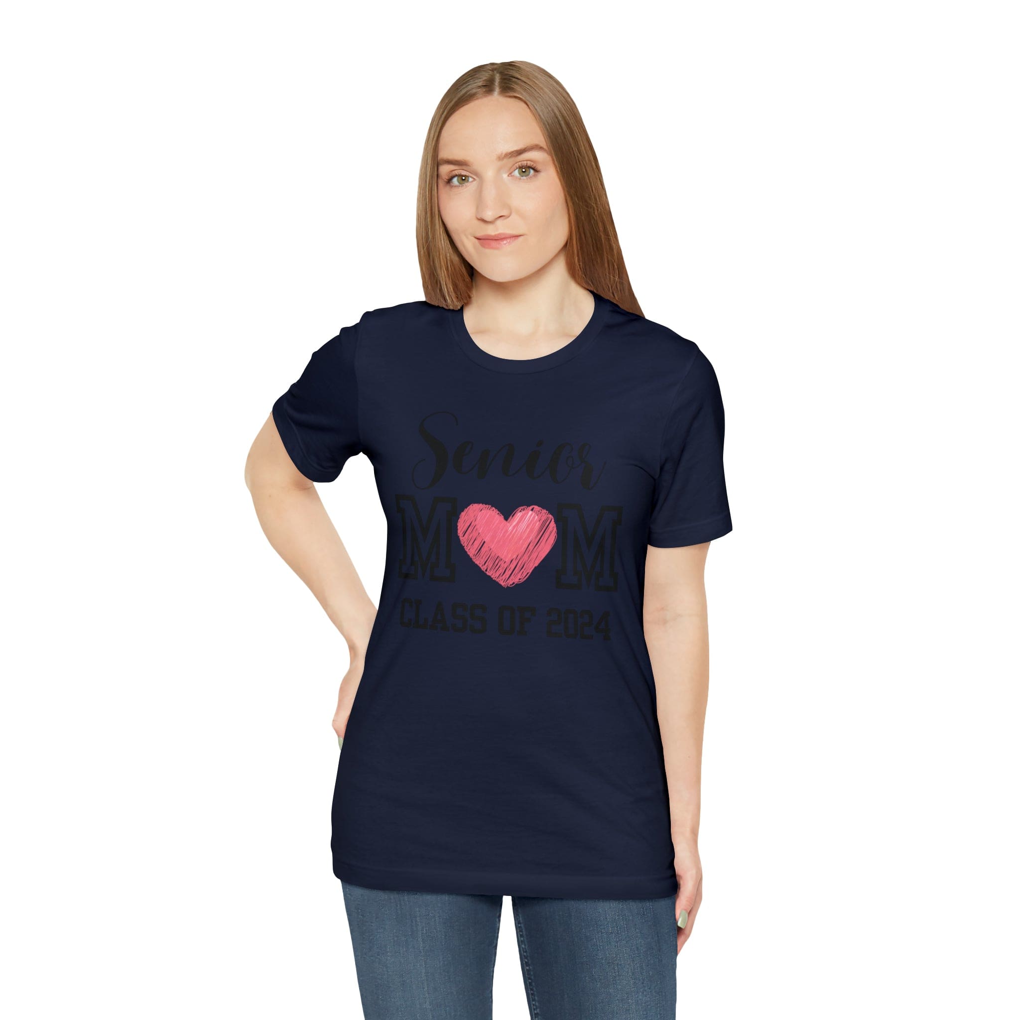 Printify T-Shirt Senior Mom Class of 2024 - Jersey Short Sleeve Tee