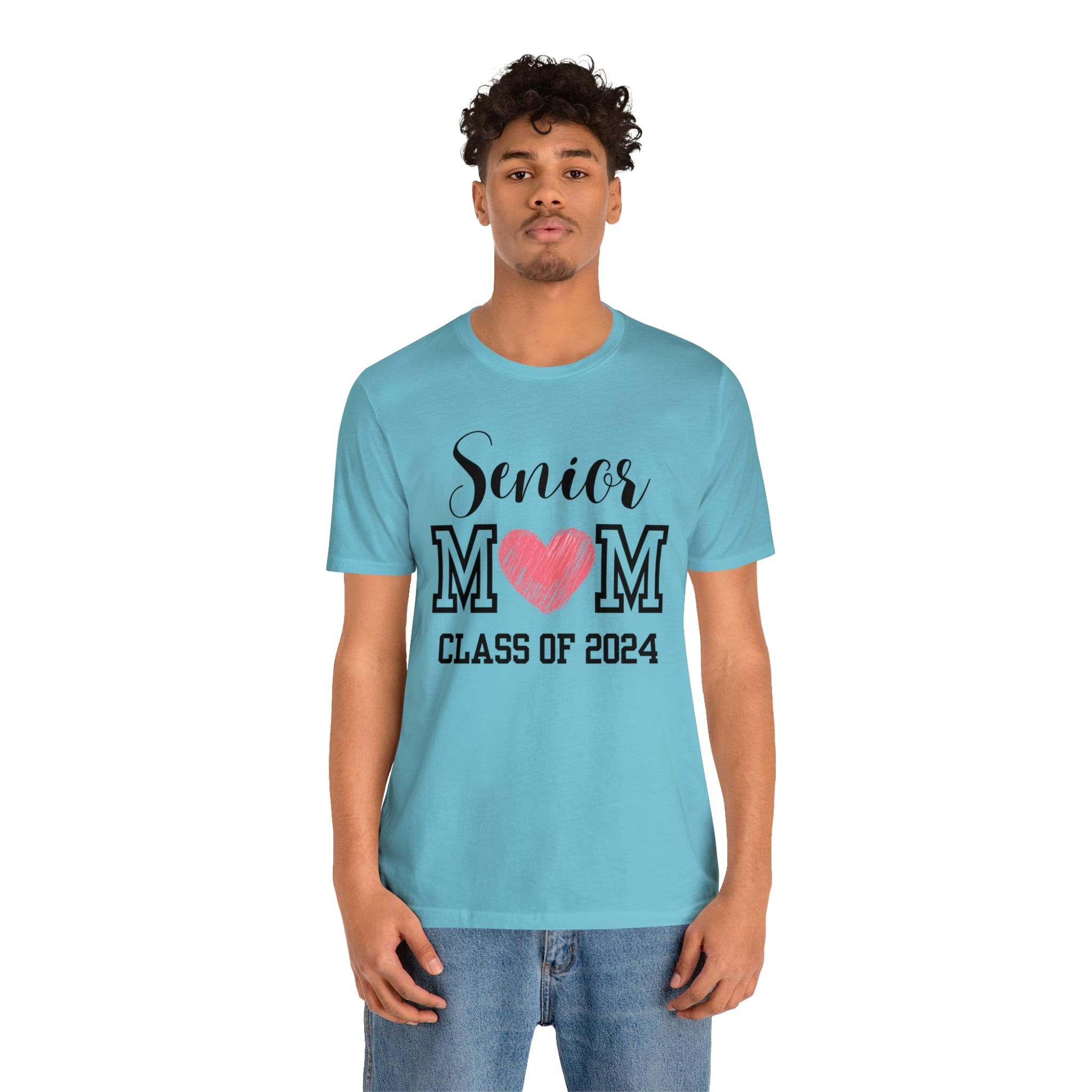 Printify T-Shirt Senior Mom Class of 2024 - Jersey Short Sleeve Tee