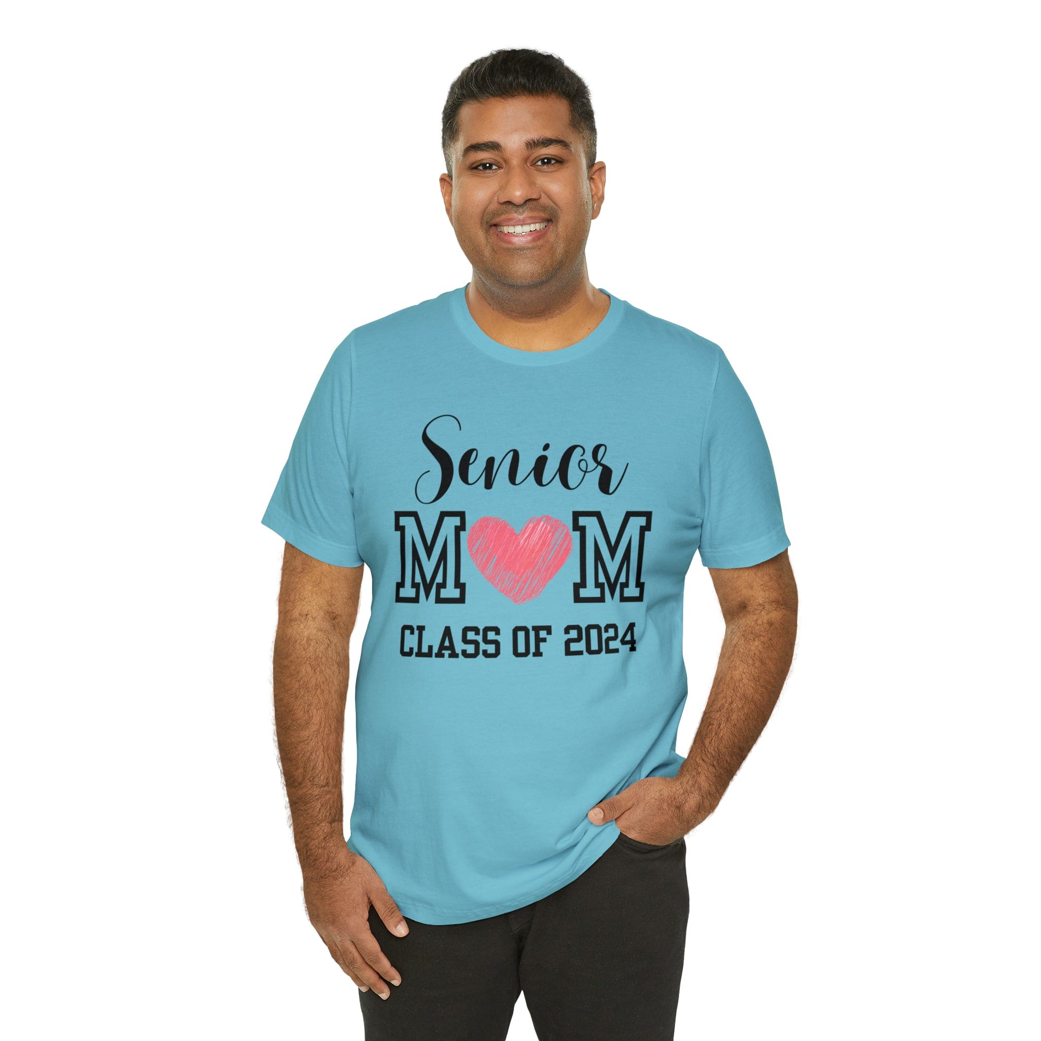 Printify T-Shirt Senior Mom Class of 2024 - Jersey Short Sleeve Tee