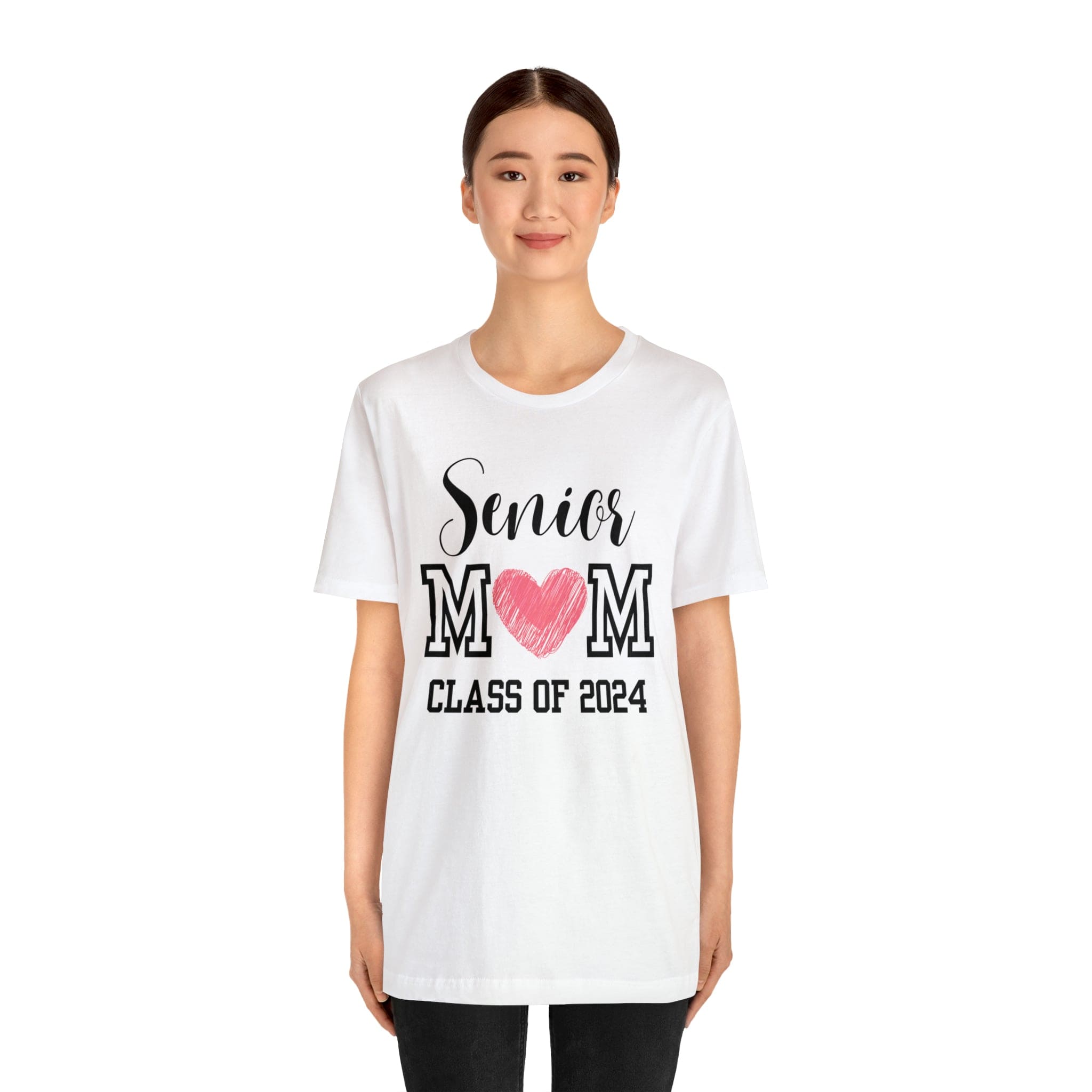 Printify T-Shirt Senior Mom Class of 2024 - Jersey Short Sleeve Tee