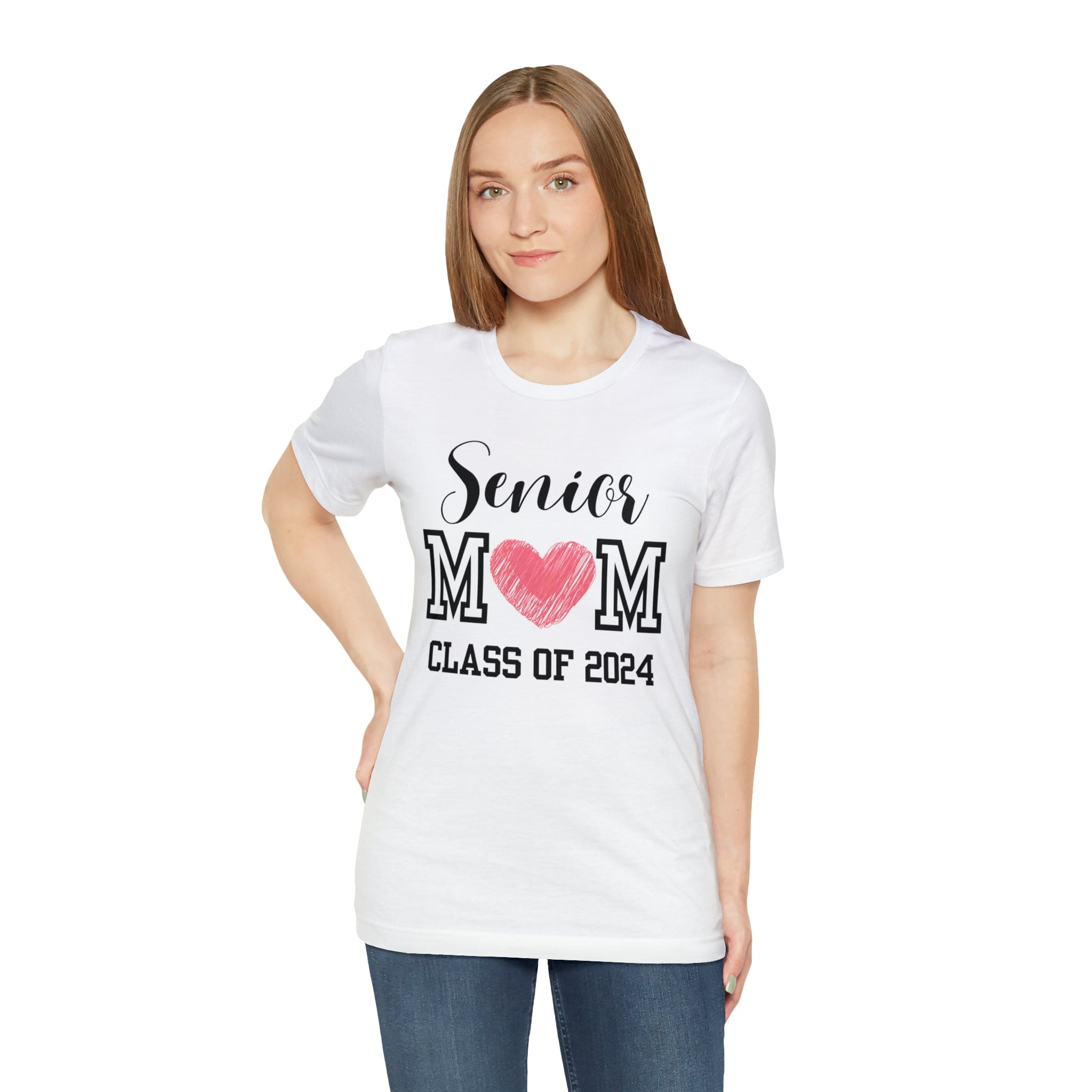 Printify T-Shirt Senior Mom Class of 2024 - Jersey Short Sleeve Tee