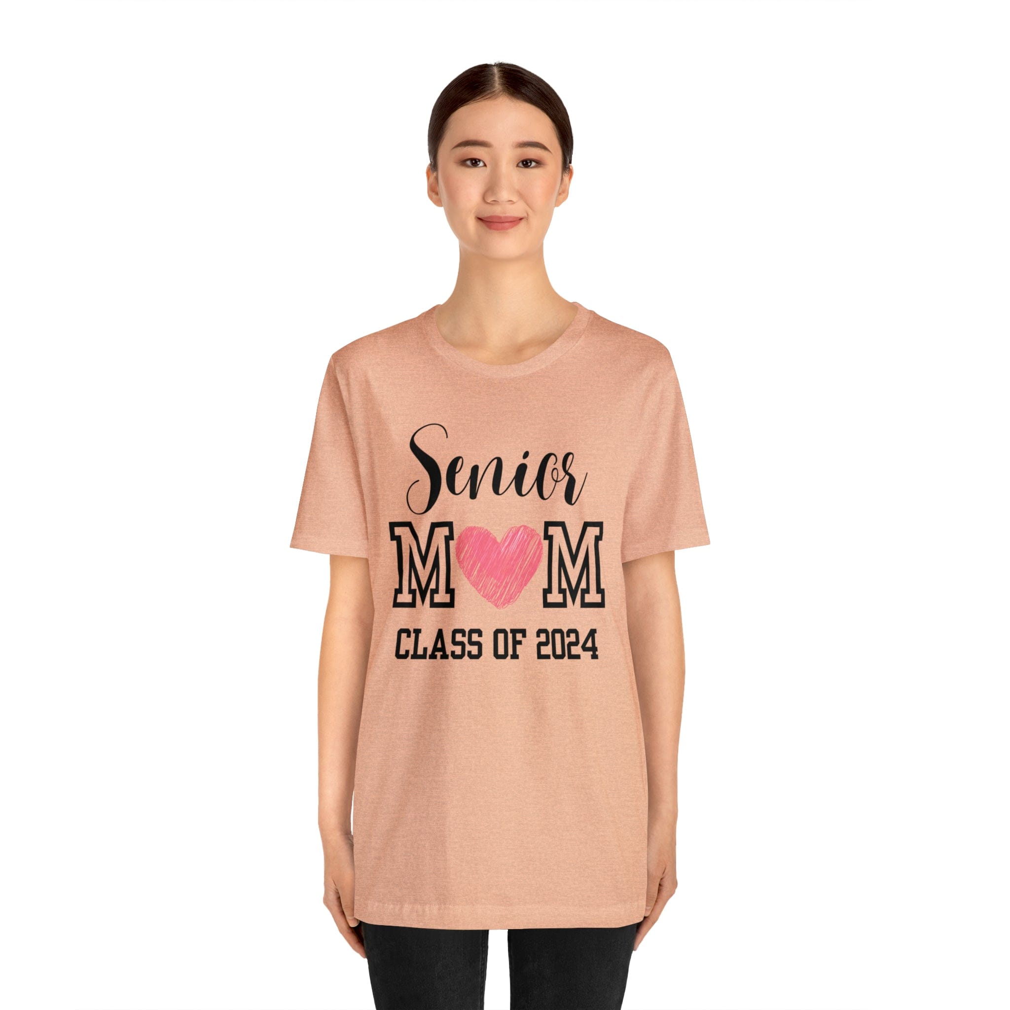 Printify T-Shirt Senior Mom Class of 2024 - Jersey Short Sleeve Tee