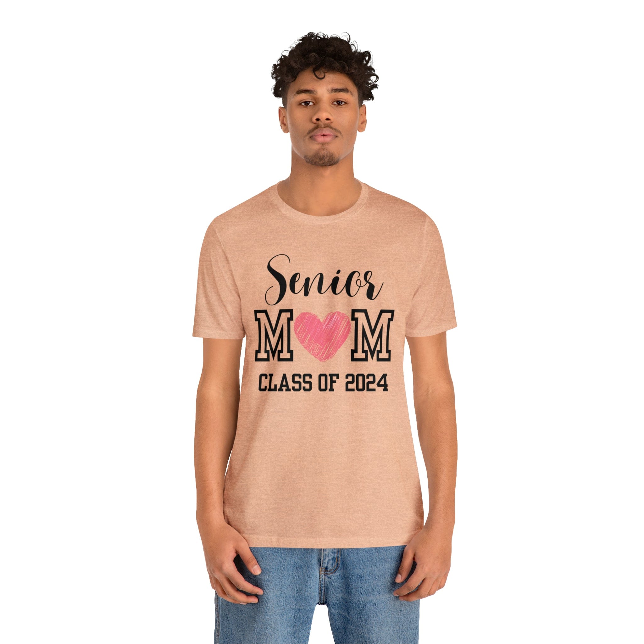 Printify T-Shirt Senior Mom Class of 2024 - Jersey Short Sleeve Tee