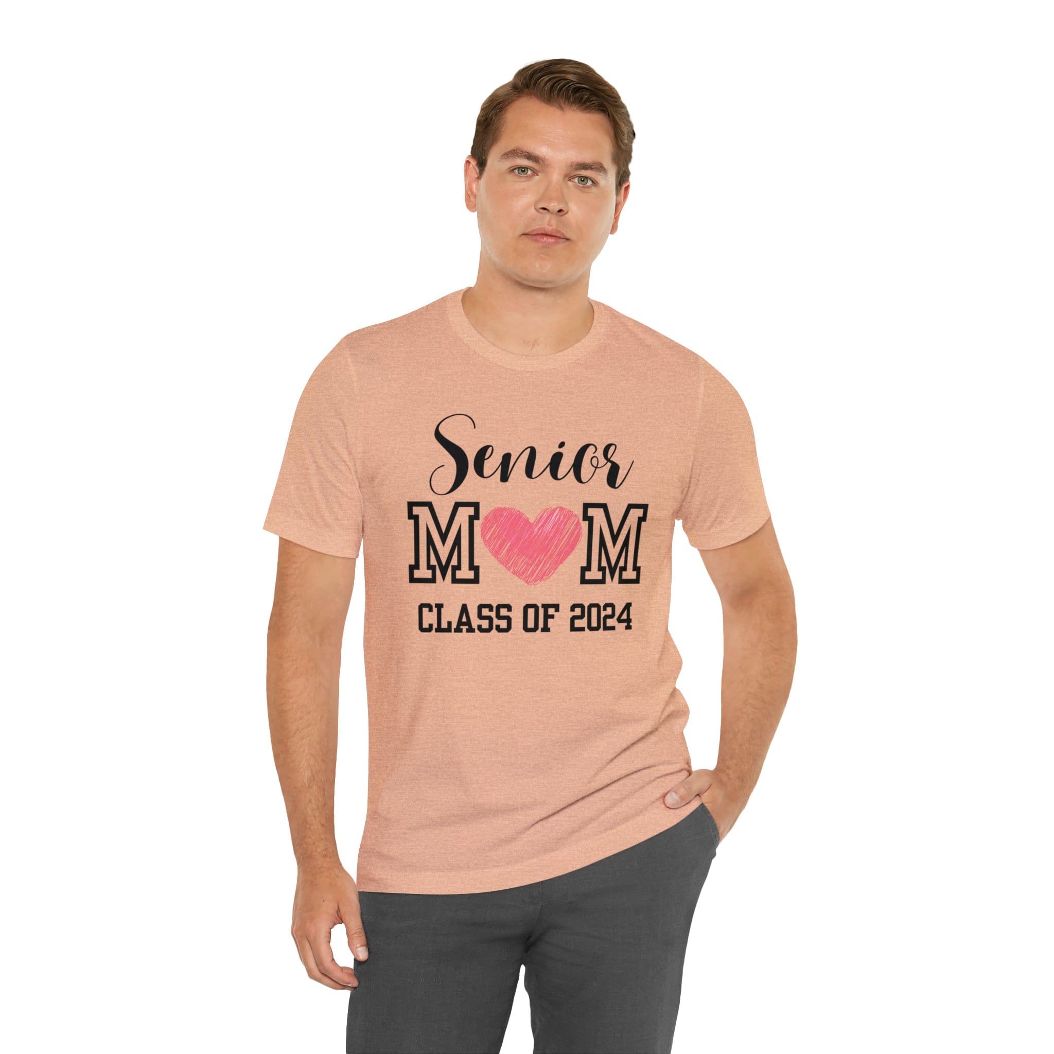 Printify T-Shirt Senior Mom Class of 2024 - Jersey Short Sleeve Tee