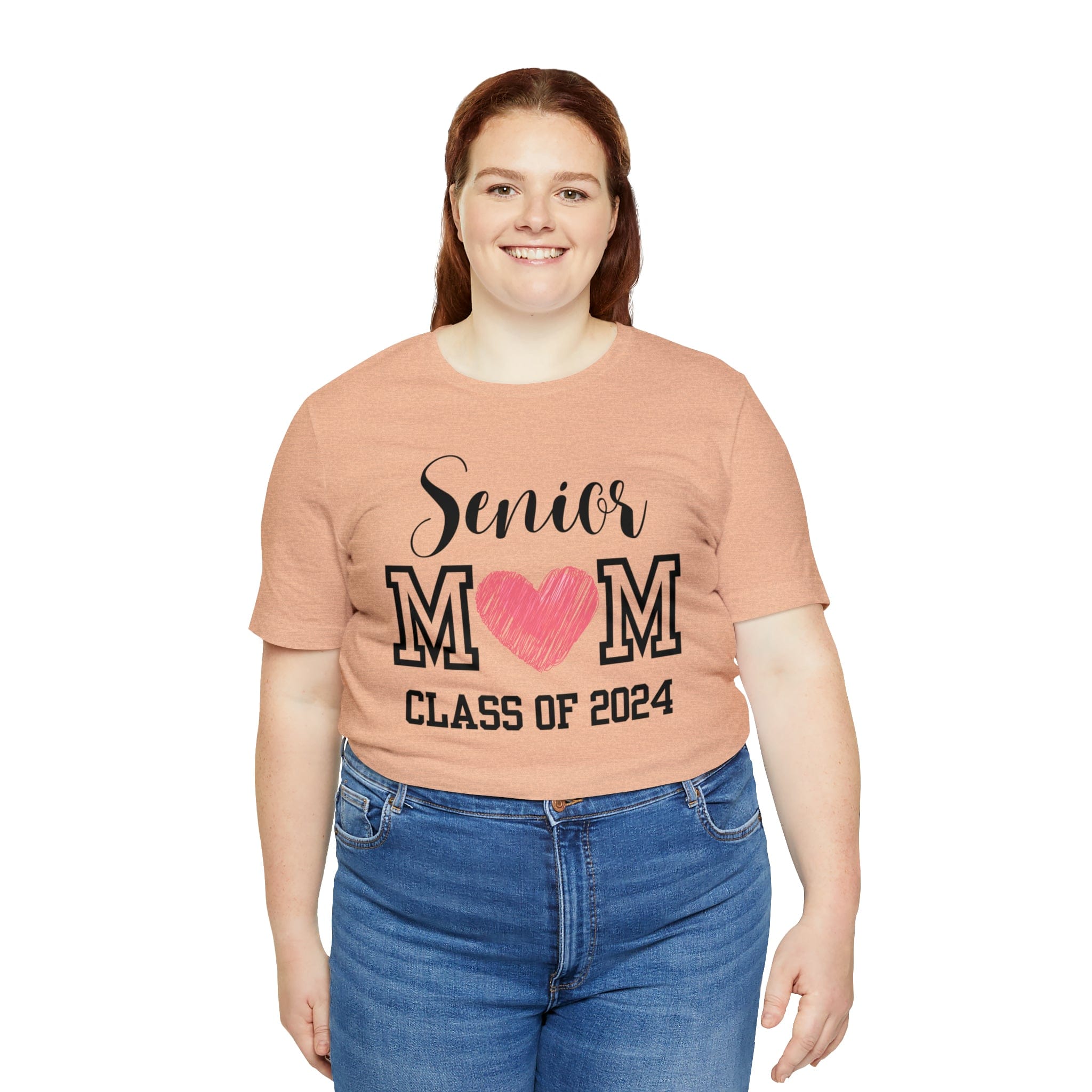 Printify T-Shirt Senior Mom Class of 2024 - Jersey Short Sleeve Tee