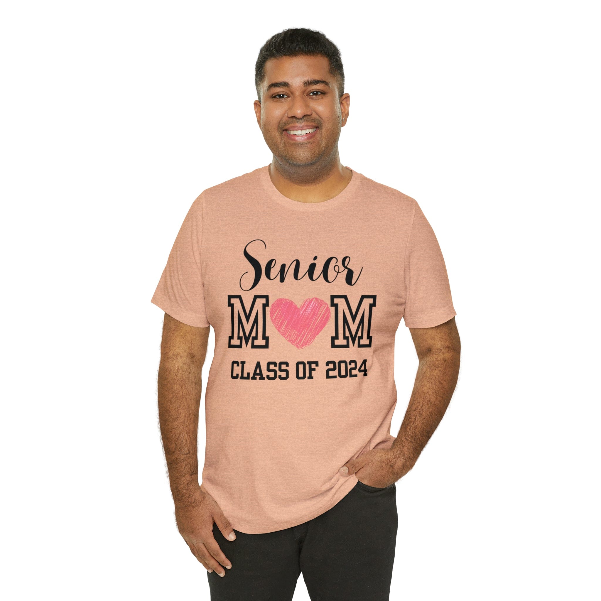 Printify T-Shirt Senior Mom Class of 2024 - Jersey Short Sleeve Tee