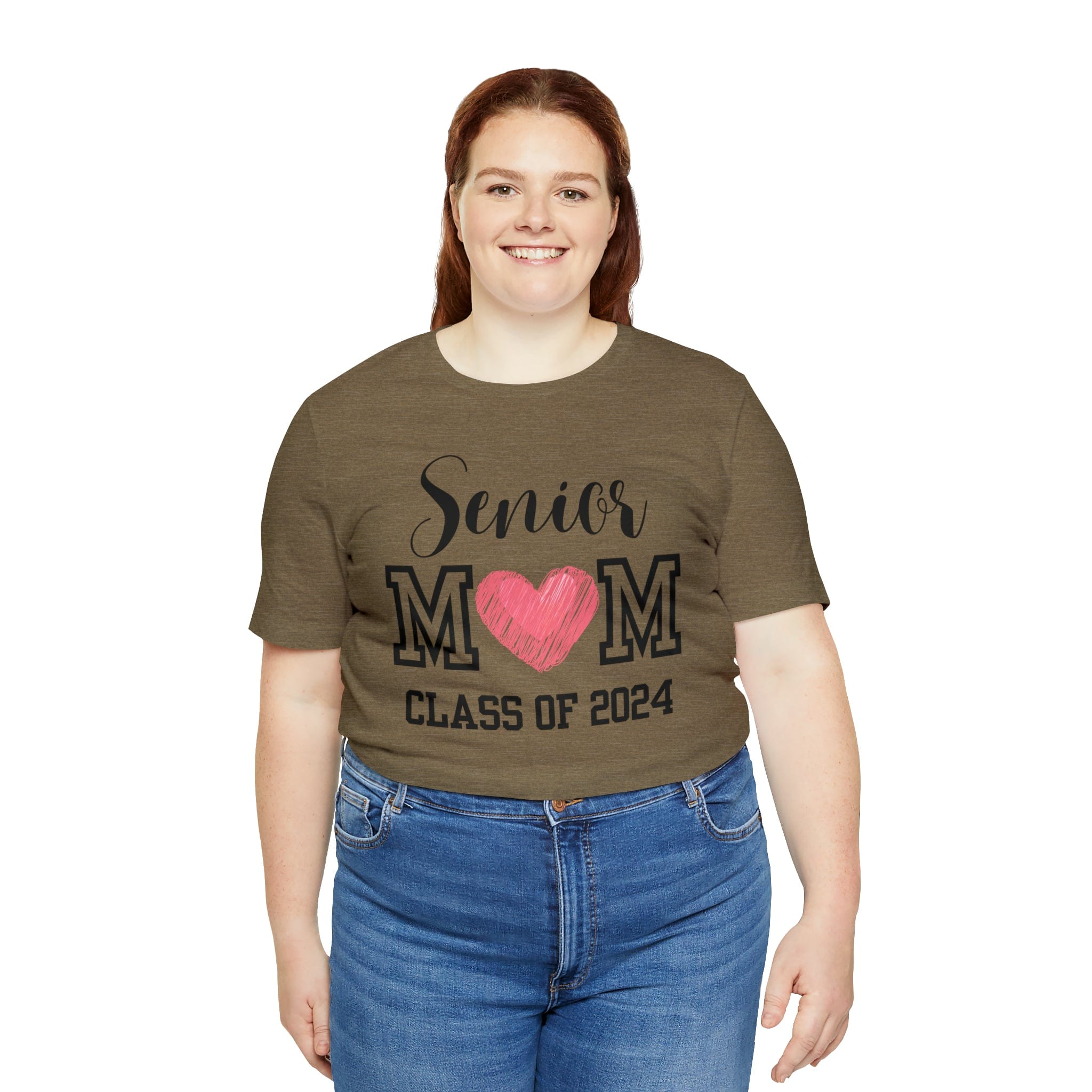 Printify T-Shirt Senior Mom Class of 2024 - Jersey Short Sleeve Tee