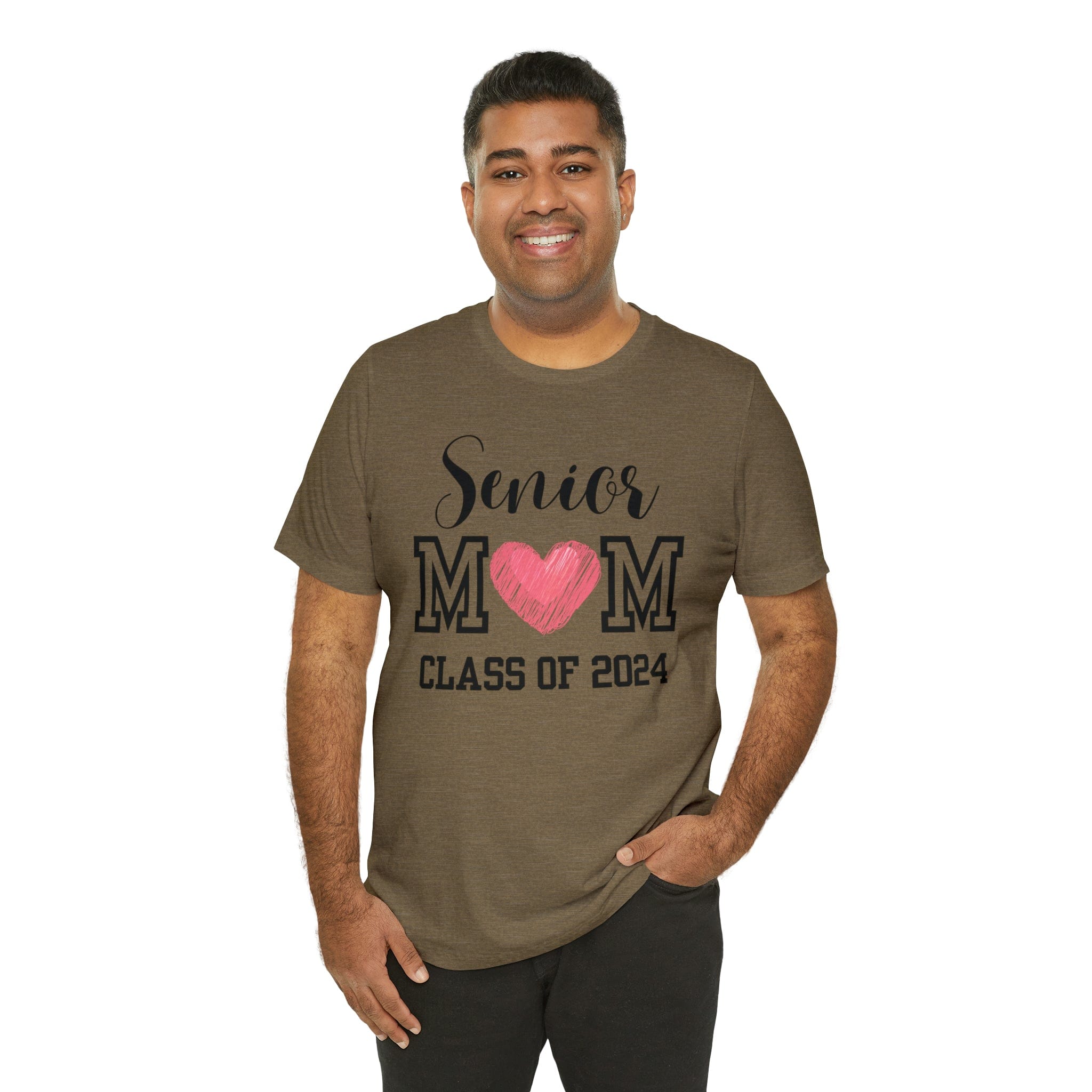 Printify T-Shirt Senior Mom Class of 2024 - Jersey Short Sleeve Tee