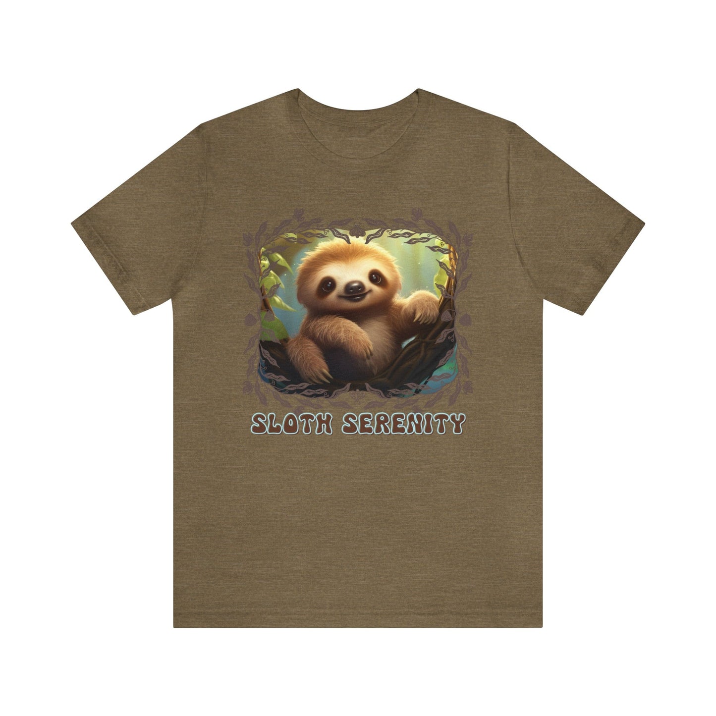 Printify T-Shirt Sloth Serenity - Jersey Short Sleeve Tee