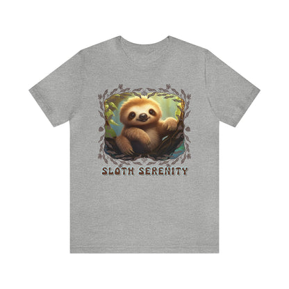 Printify T-Shirt Sloth Serenity - Jersey Short Sleeve Tee