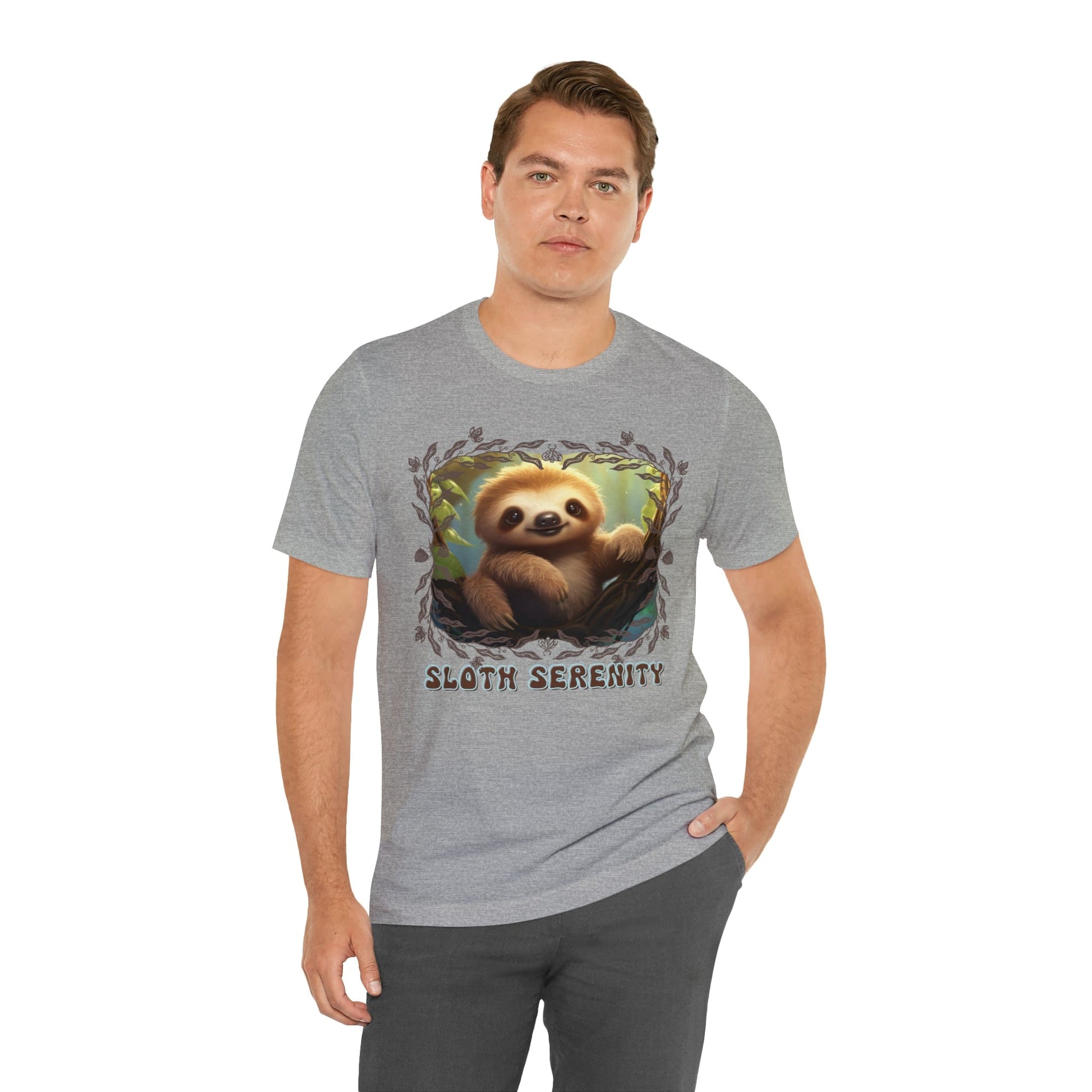 Printify T-Shirt Sloth Serenity - Jersey Short Sleeve Tee