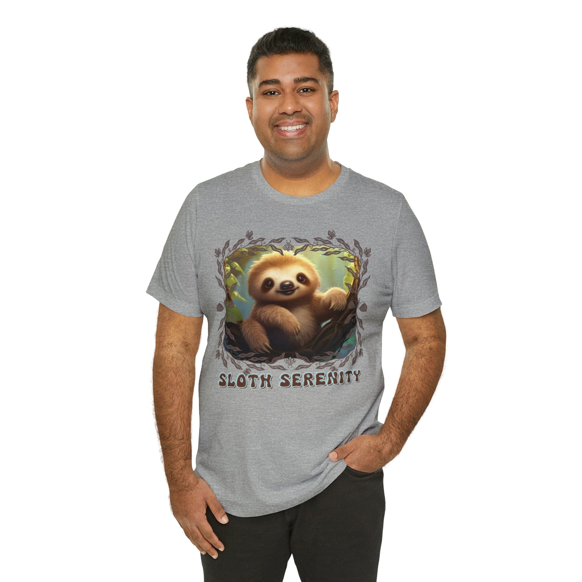 Printify T-Shirt Sloth Serenity - Jersey Short Sleeve Tee