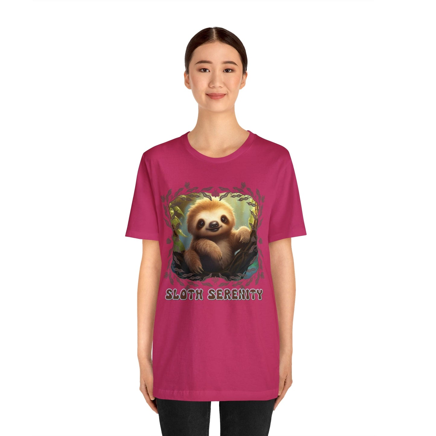 Printify T-Shirt Sloth Serenity - Jersey Short Sleeve Tee