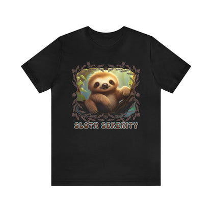 Printify T-Shirt Sloth Serenity - Jersey Short Sleeve Tee