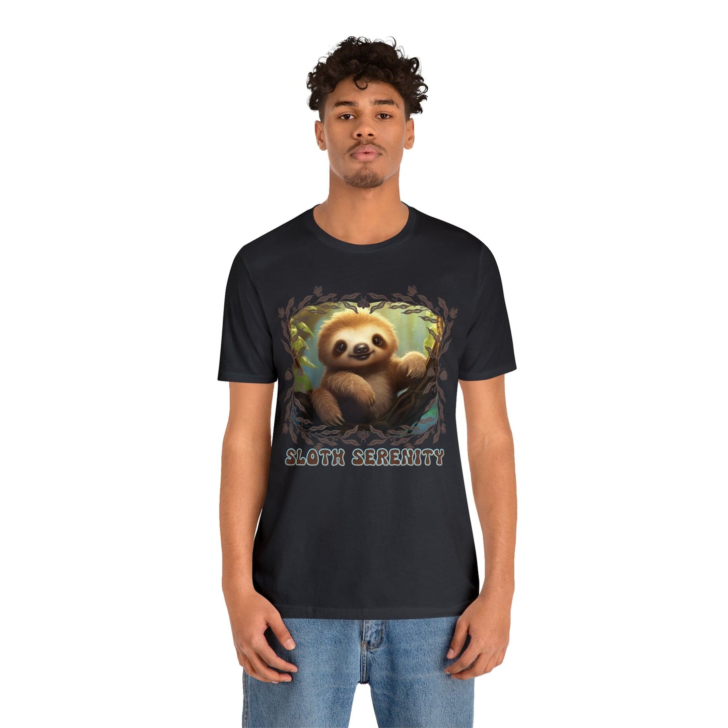 Printify T-Shirt Sloth Serenity - Jersey Short Sleeve Tee