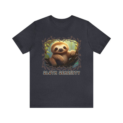 Printify T-Shirt Sloth Serenity - Jersey Short Sleeve Tee