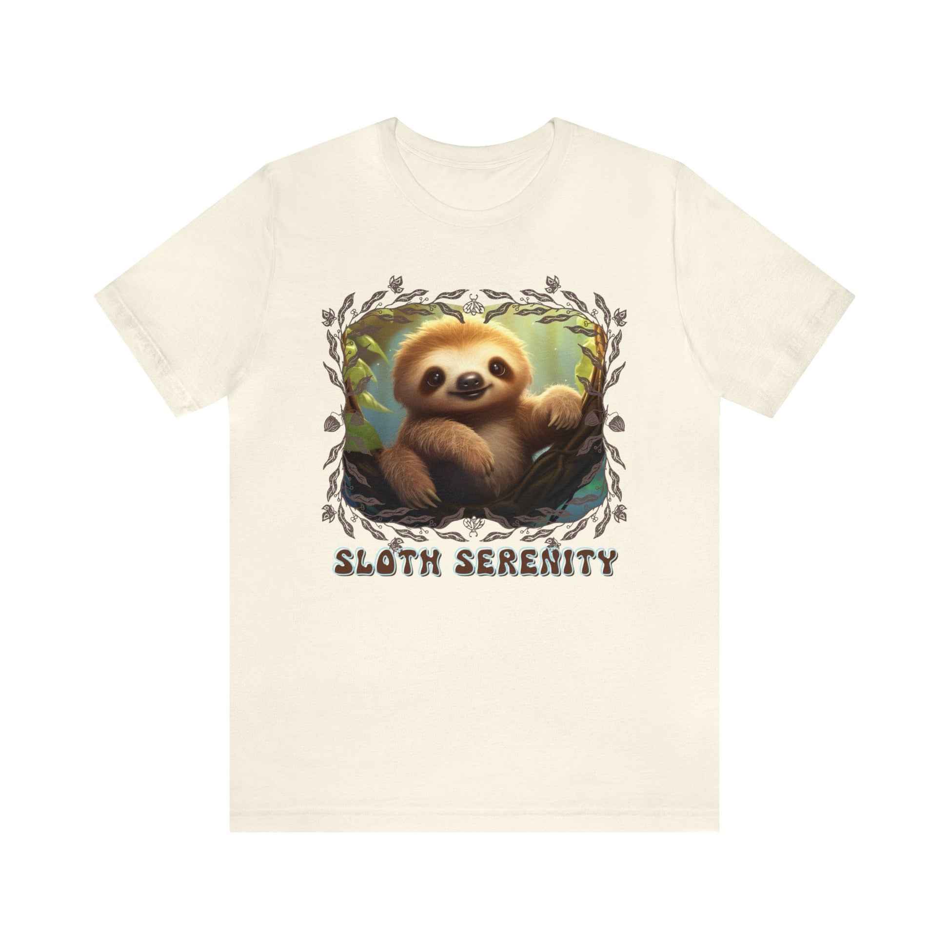 Printify T-Shirt Sloth Serenity - Jersey Short Sleeve Tee