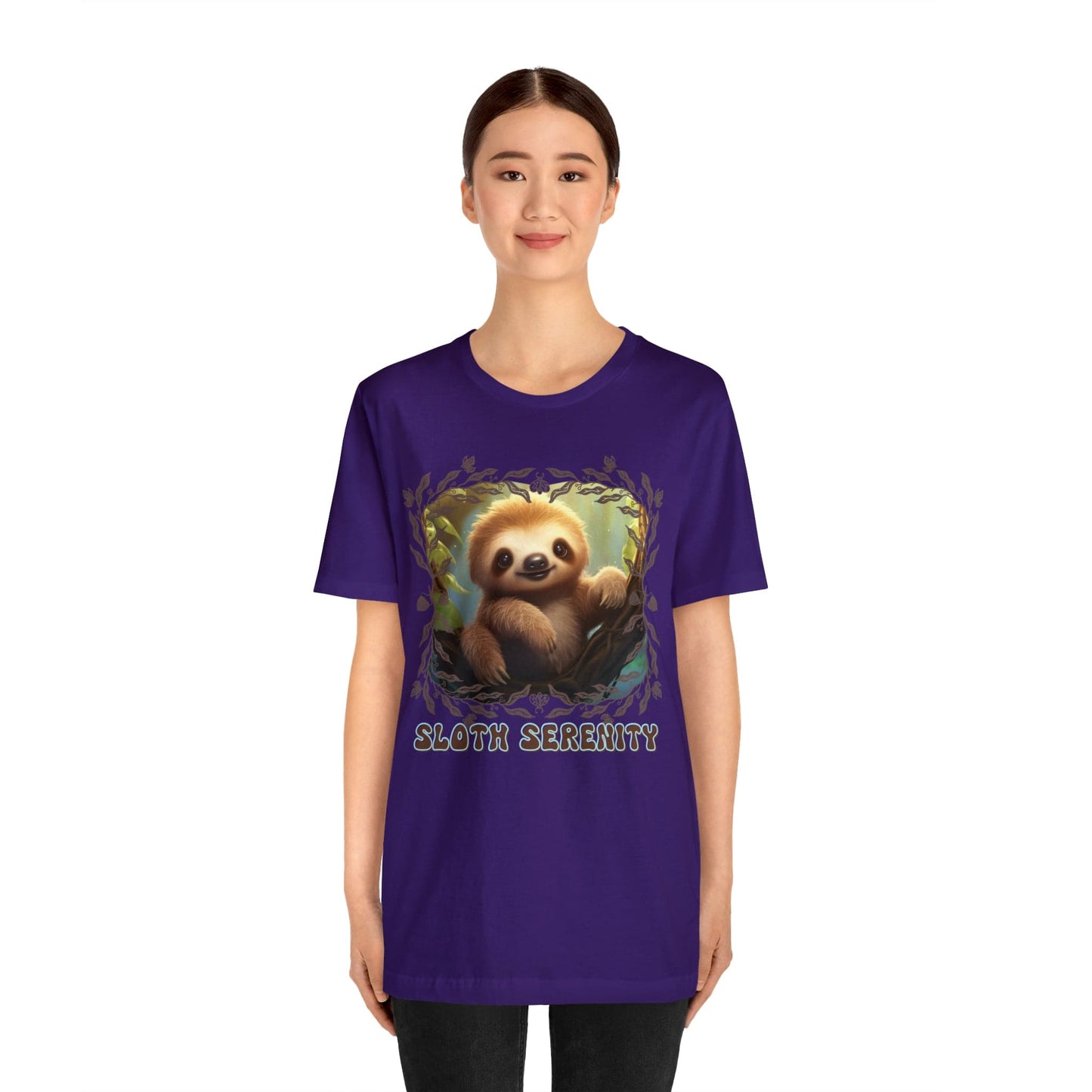 Printify T-Shirt Sloth Serenity - Jersey Short Sleeve Tee