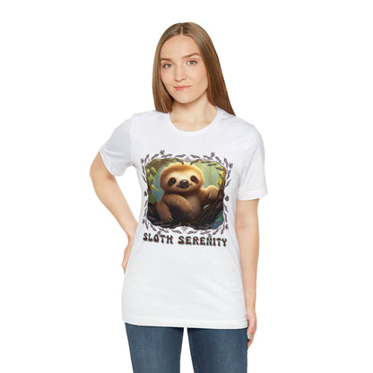 Printify T-Shirt Sloth Serenity - Jersey Short Sleeve Tee