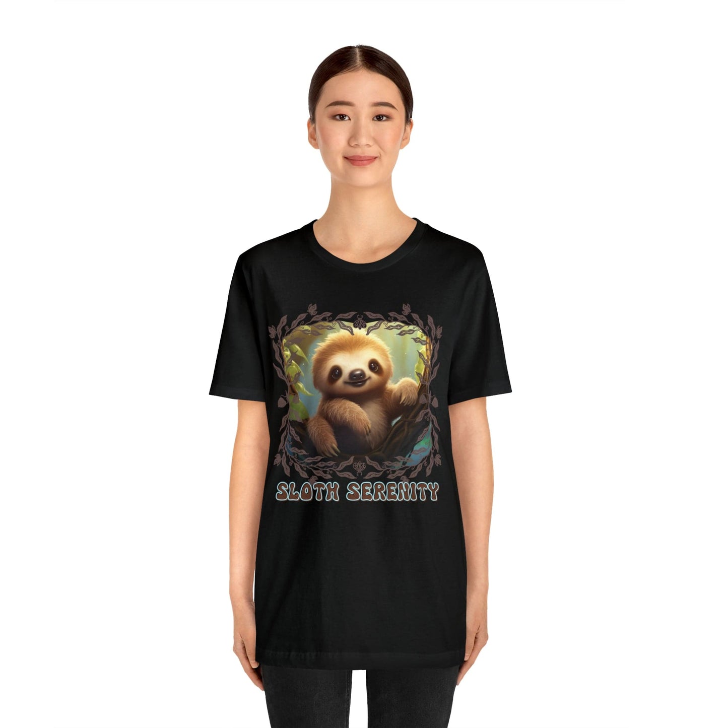 Printify T-Shirt Sloth Serenity - Jersey Short Sleeve Tee