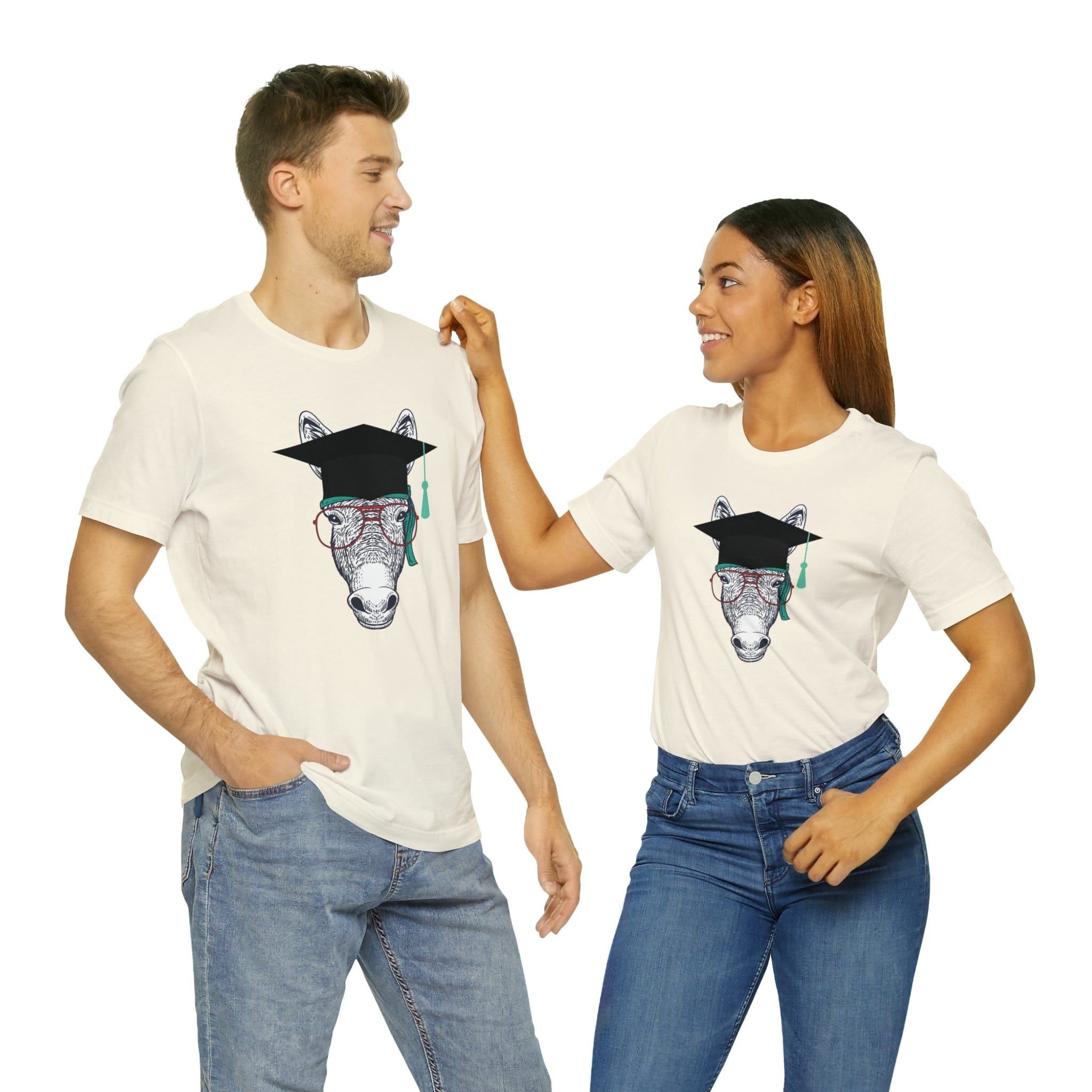 Printify T-Shirt Natural / S Smart Ass (Donkey) - Unisex Jersey Short Sleeve Tee