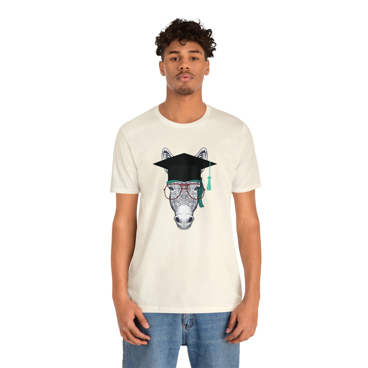 Printify T-Shirt Smart Ass (Donkey) - Unisex Jersey Short Sleeve Tee