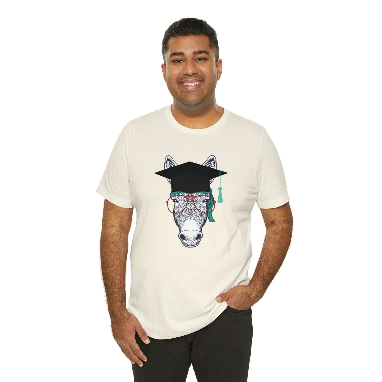 Printify T-Shirt Smart Ass (Donkey) - Unisex Jersey Short Sleeve Tee