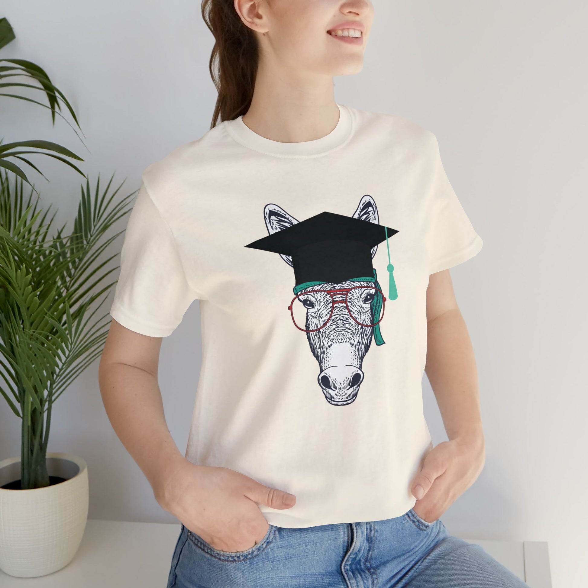 Printify T-Shirt Smart Ass (Donkey) - Unisex Jersey Short Sleeve Tee