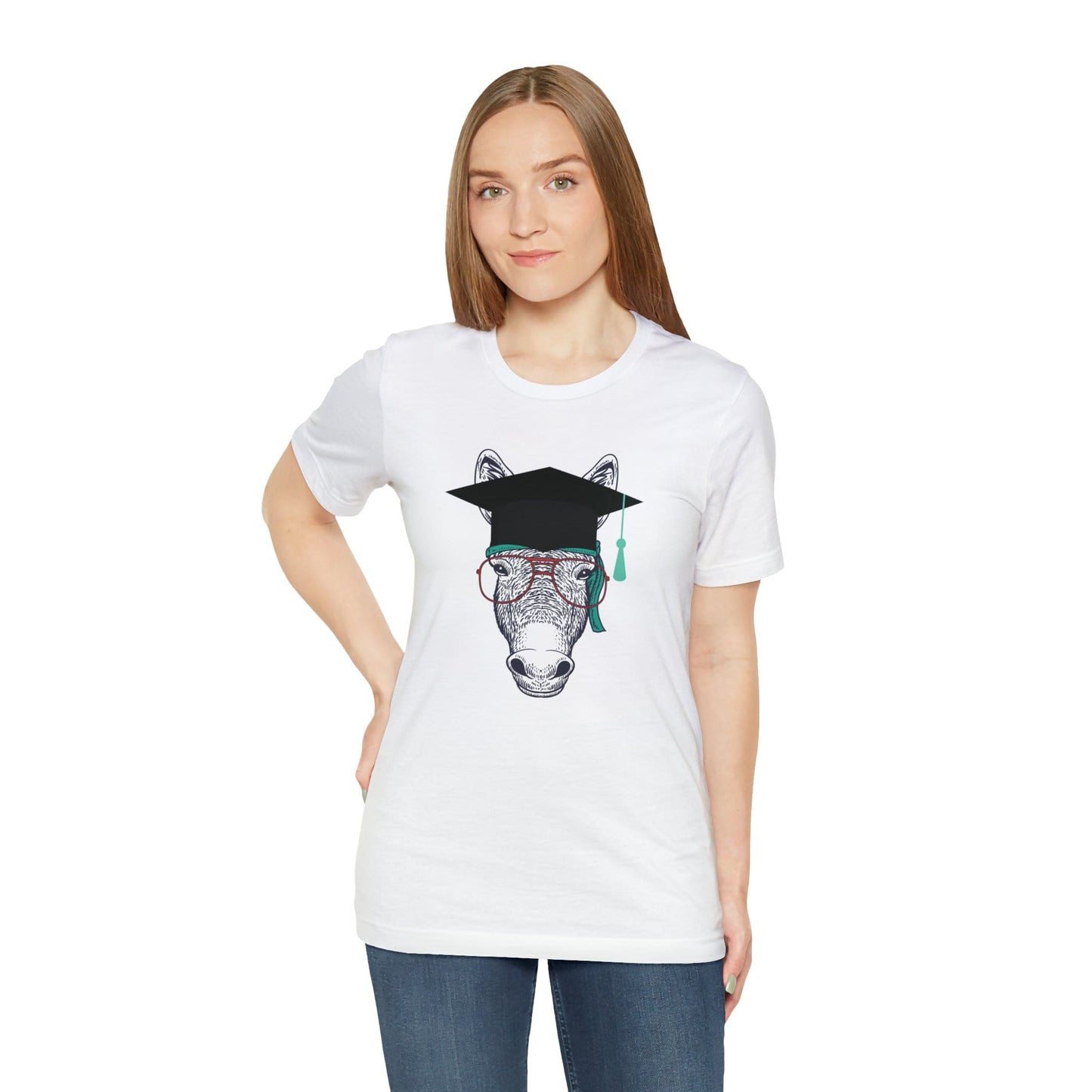 Printify T-Shirt Smart Ass (Donkey) - Unisex Jersey Short Sleeve Tee