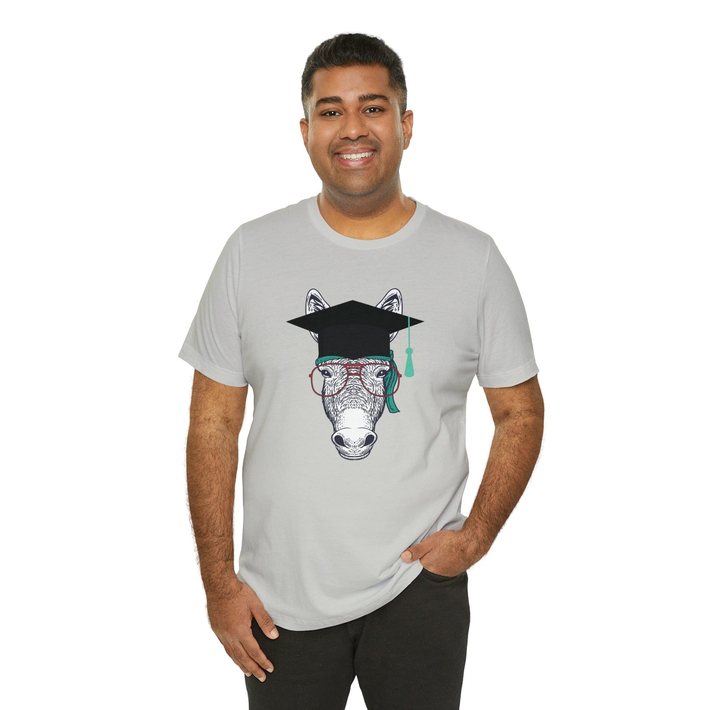 Printify T-Shirt Smart Ass (Donkey) - Unisex Jersey Short Sleeve Tee