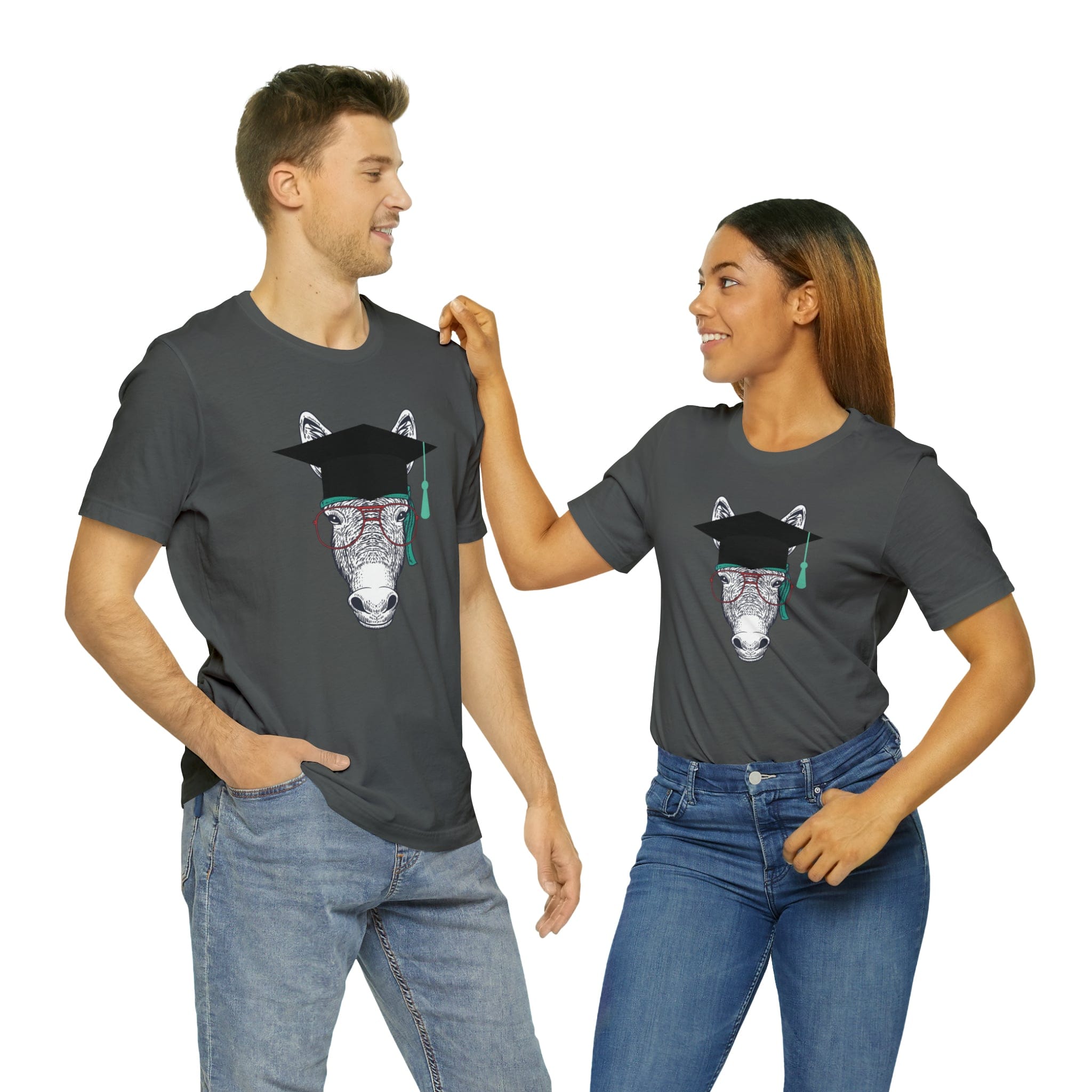 Printify T-Shirt Asphalt / S Smart Ass (Donkey) - Unisex Jersey Short Sleeve Tee