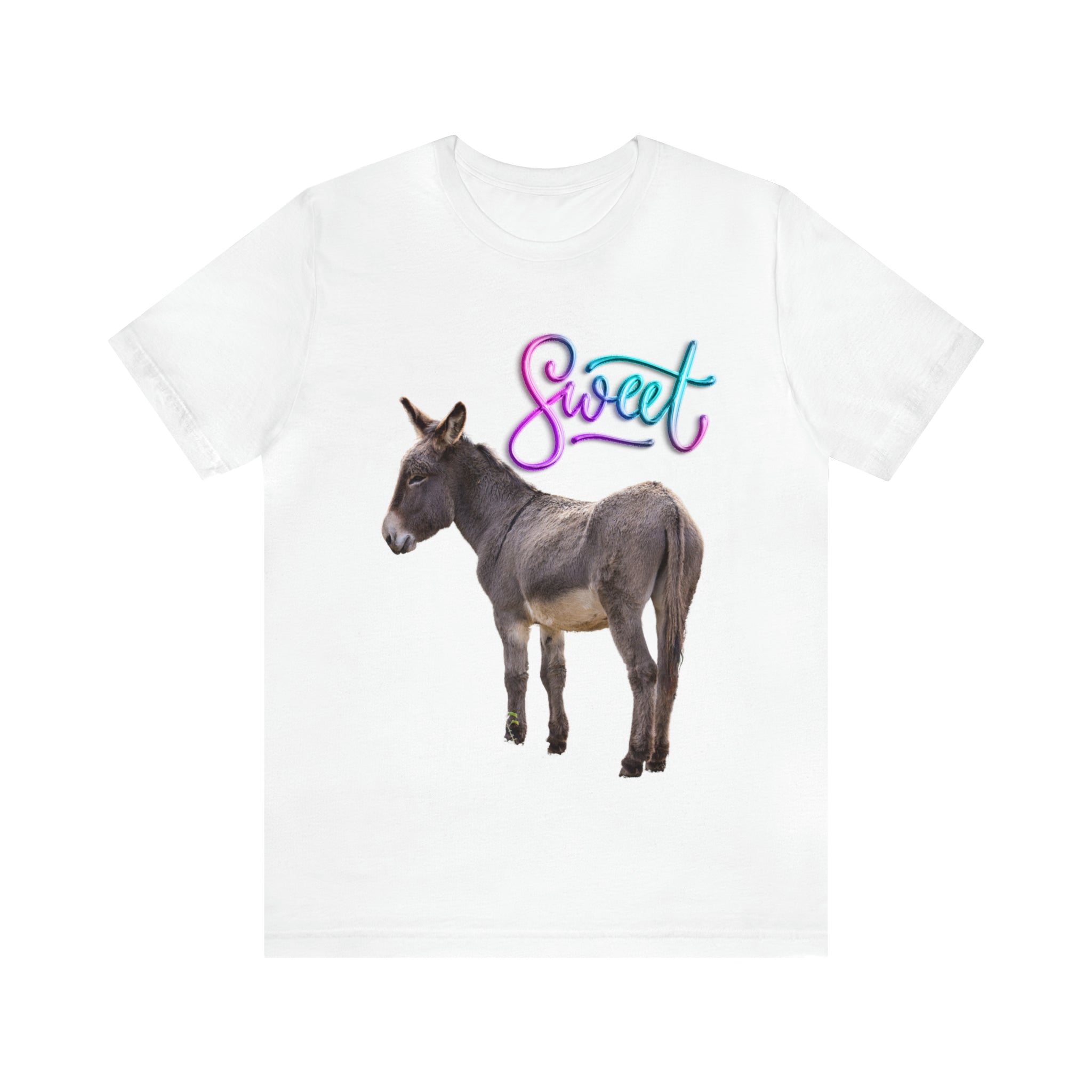 Printify T-Shirt White / S Sweet Ass (Donkey) - Unisex Jersey Short Sleeve Tee