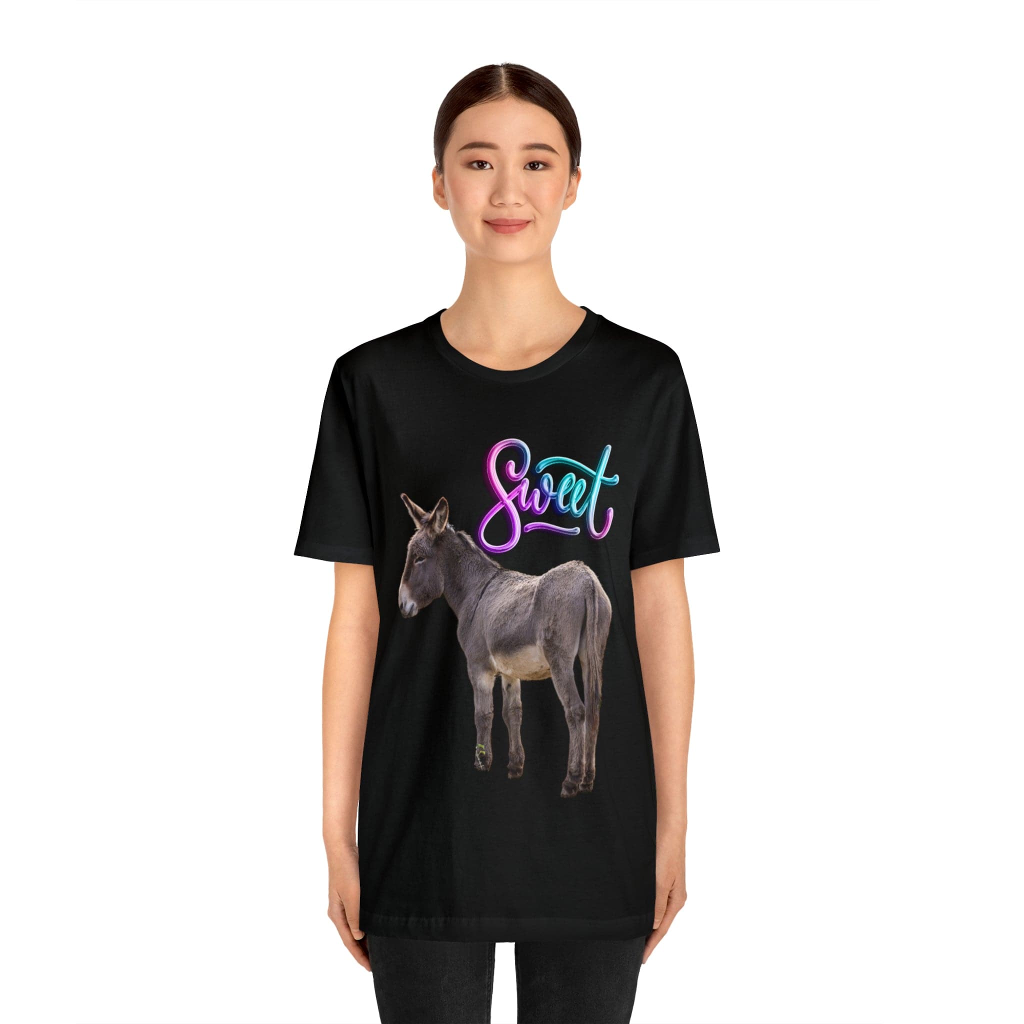 Printify T-Shirt Sweet Ass (Donkey) - Unisex Jersey Short Sleeve Tee