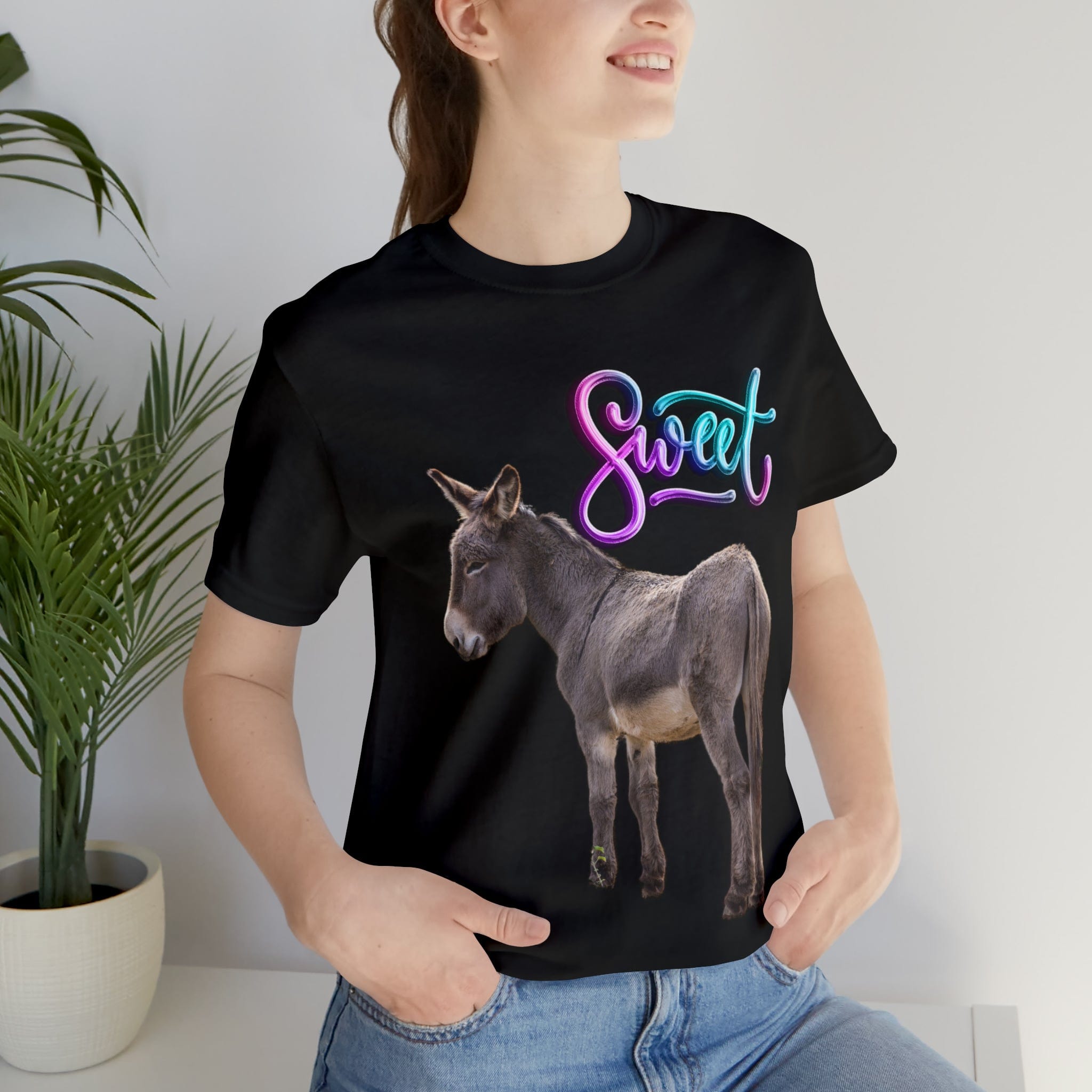 Printify T-Shirt Sweet Ass (Donkey) - Unisex Jersey Short Sleeve Tee