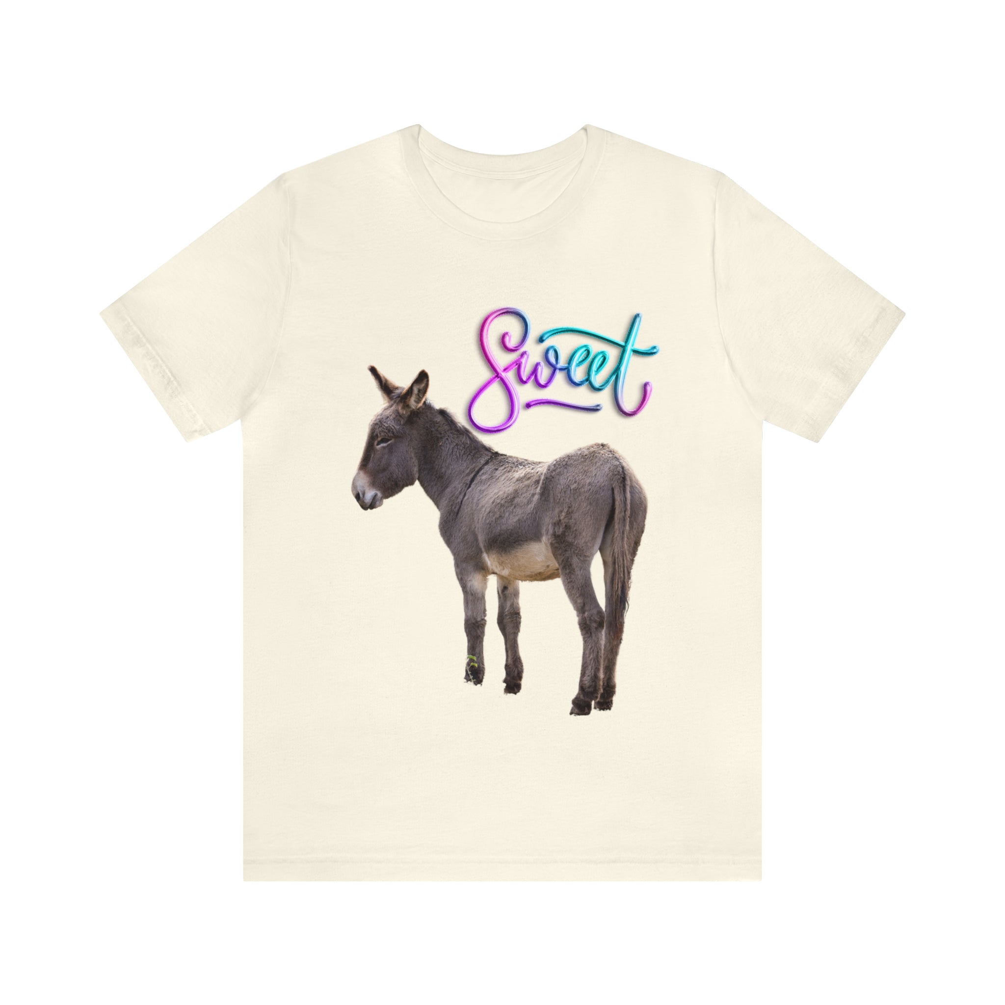 Printify T-Shirt Natural / S Sweet Ass (Donkey) - Unisex Jersey Short Sleeve Tee