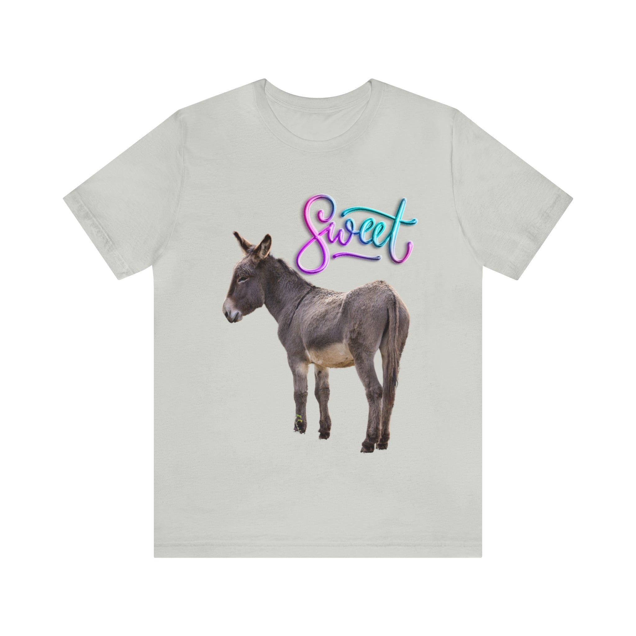 Printify T-Shirt Silver / S Sweet Ass (Donkey) - Unisex Jersey Short Sleeve Tee