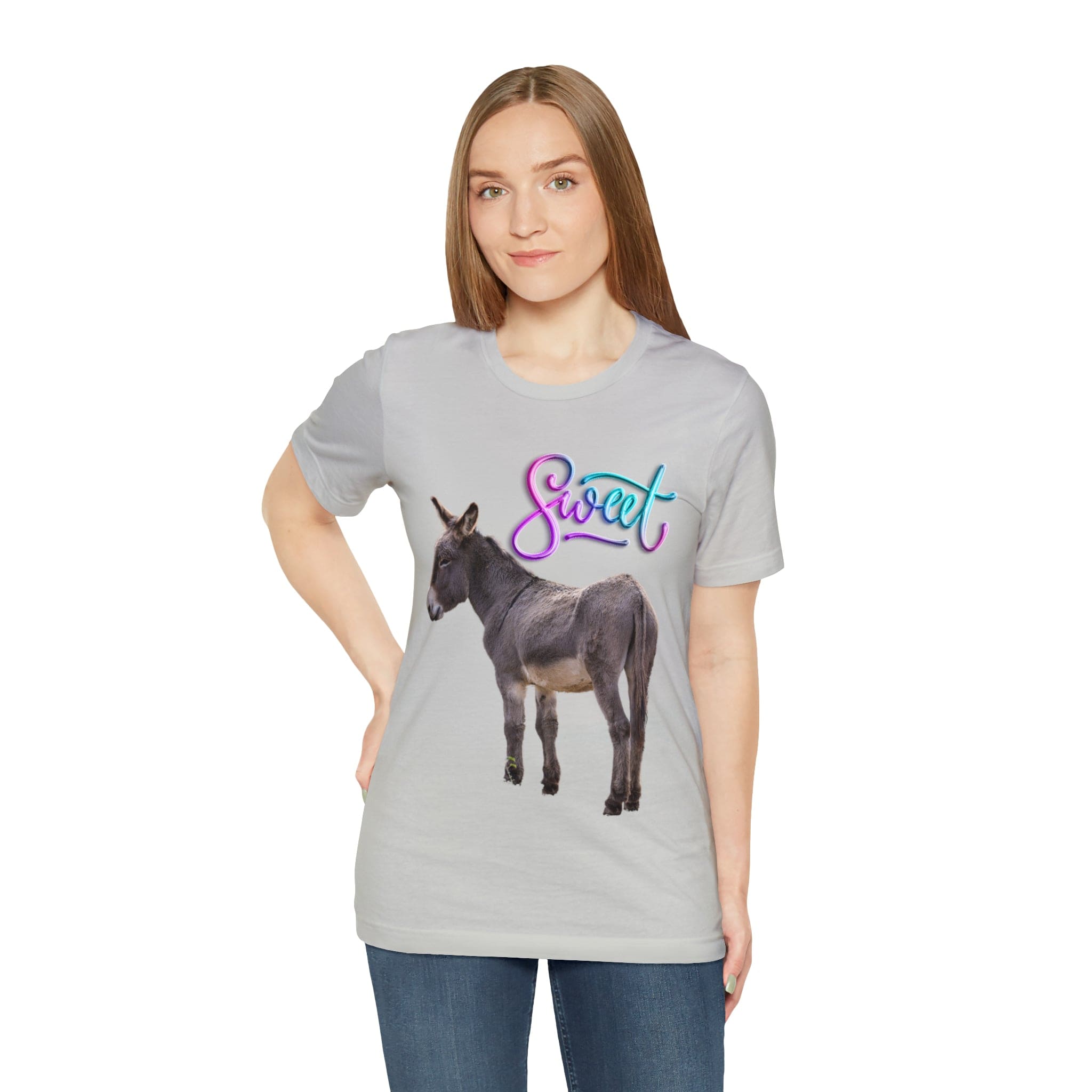 Printify T-Shirt Sweet Ass (Donkey) - Unisex Jersey Short Sleeve Tee