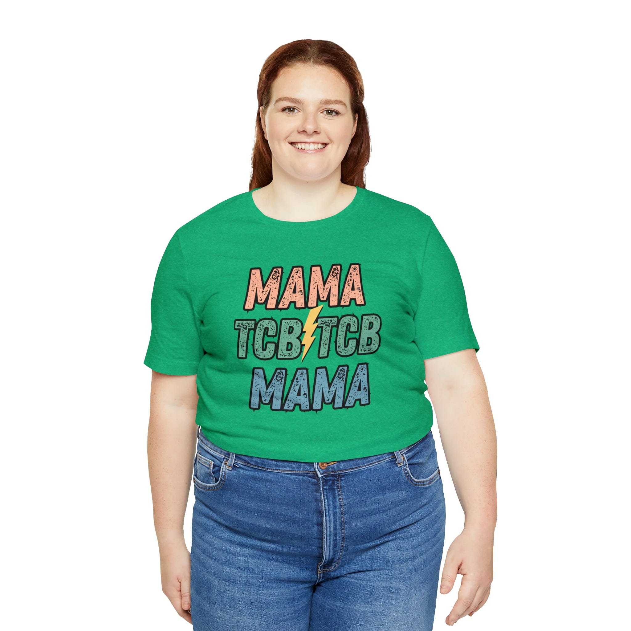 Printify T-Shirt TCB Mama Black - Jersey Short Sleeve Tee