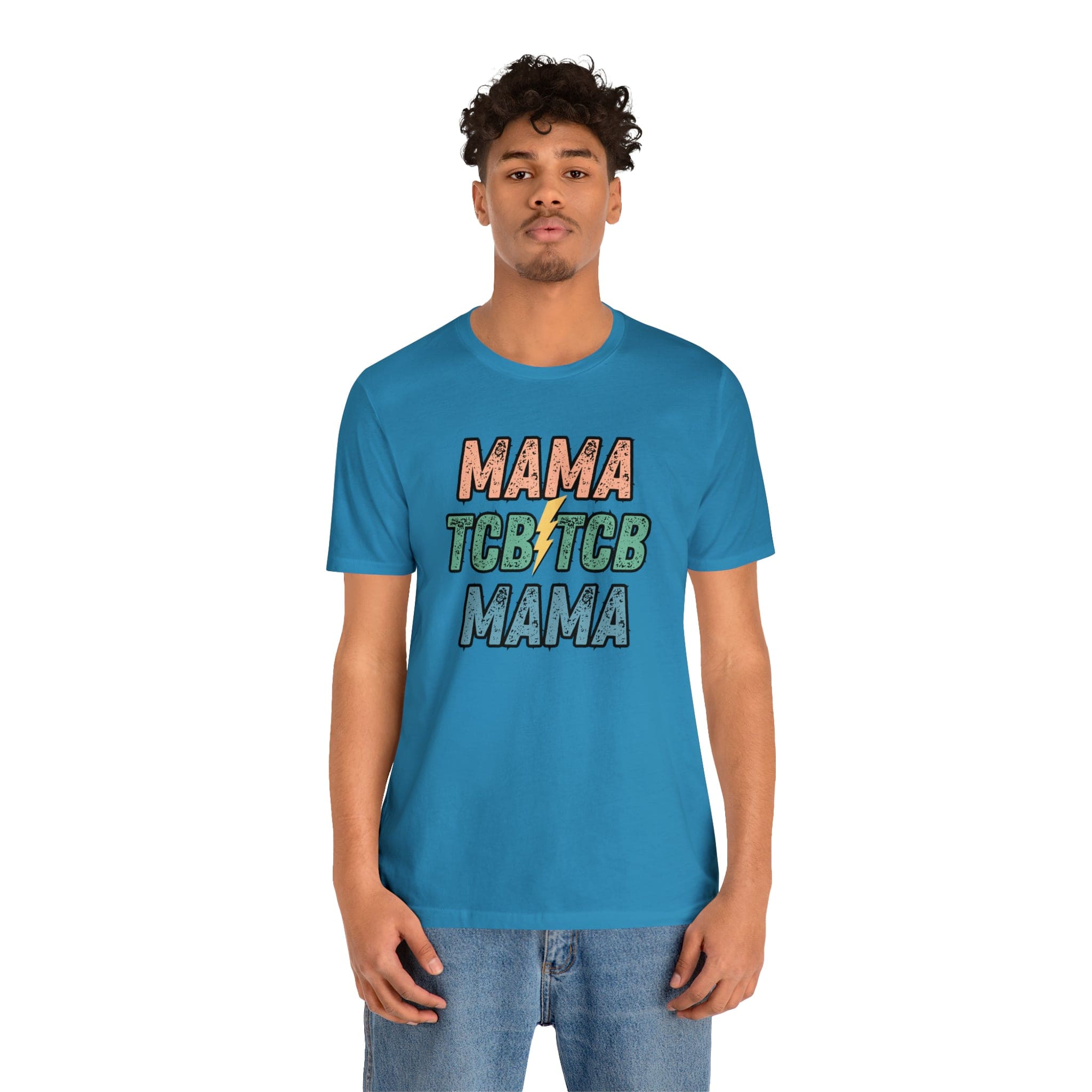 Printify T-Shirt TCB Mama Black - Jersey Short Sleeve Tee