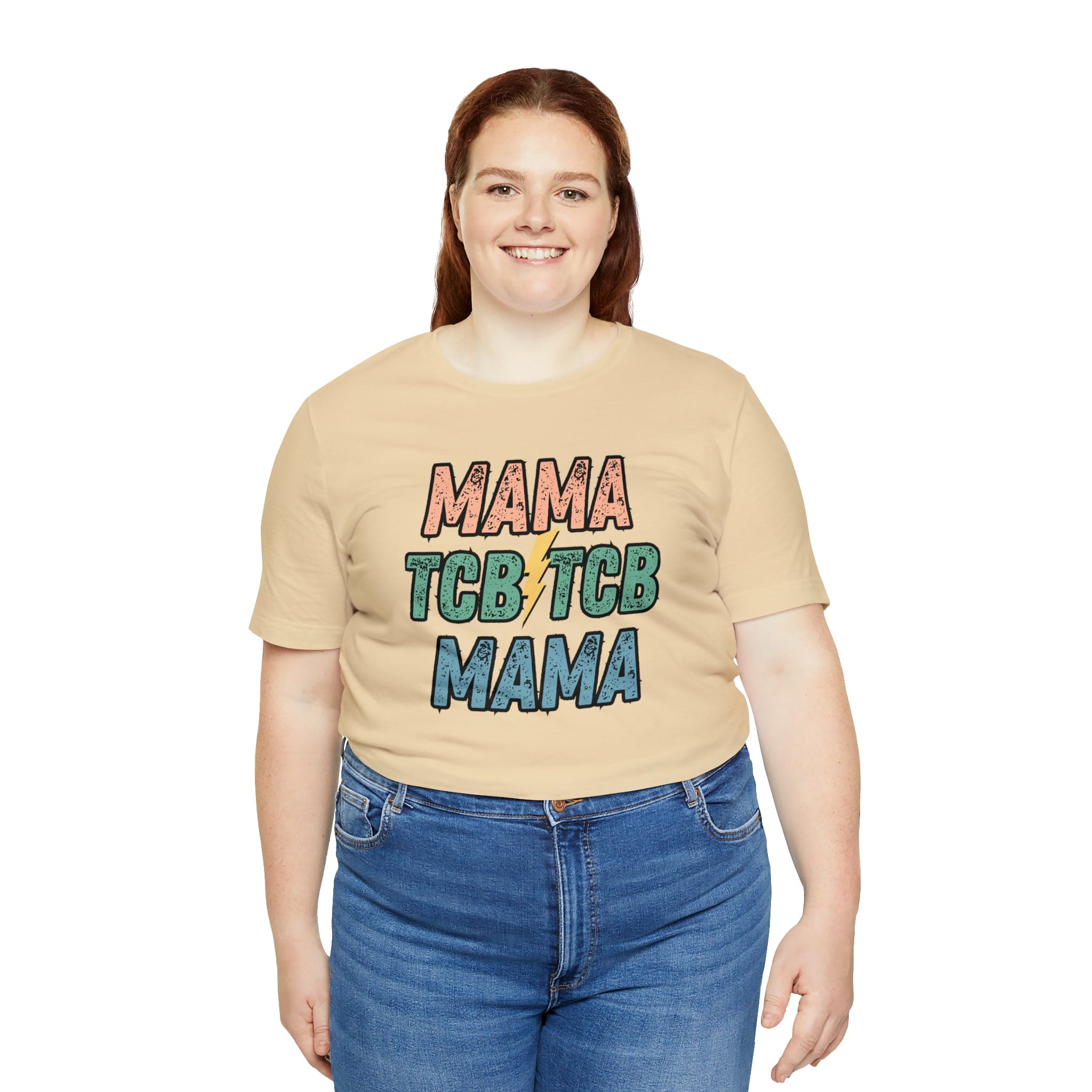 Printify T-Shirt TCB Mama Black - Jersey Short Sleeve Tee