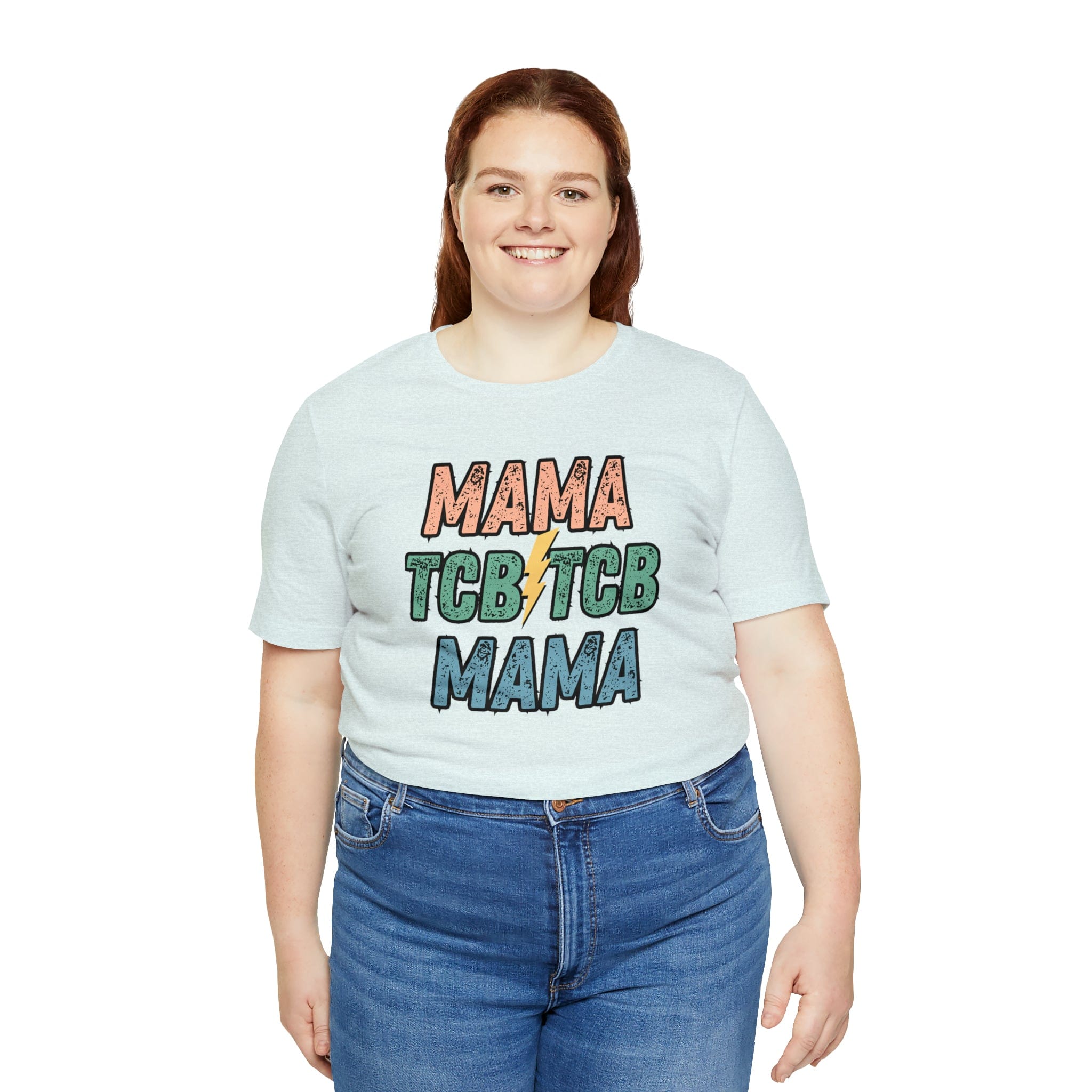 Printify T-Shirt TCB Mama Black - Jersey Short Sleeve Tee