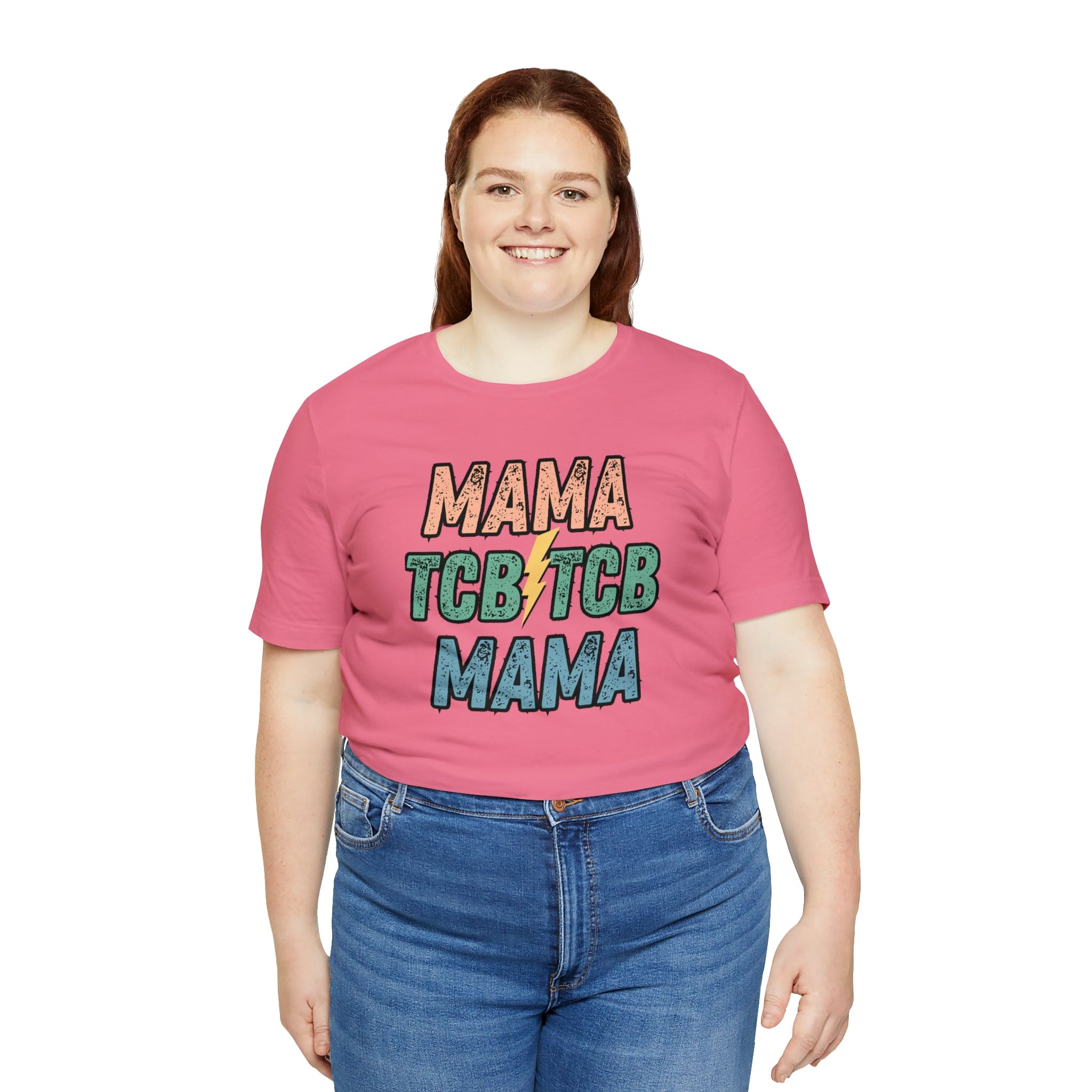 Printify T-Shirt TCB Mama Black - Jersey Short Sleeve Tee