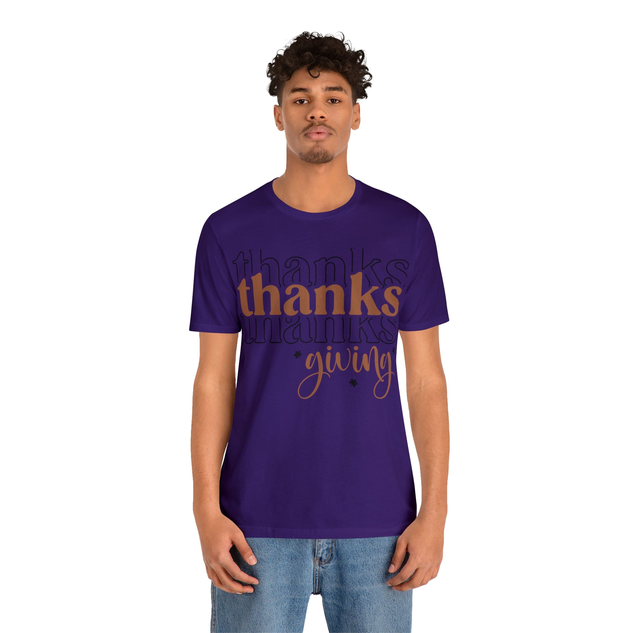 Printify T-Shirt THANKSgiving  - Jersey Short Sleeve Tee