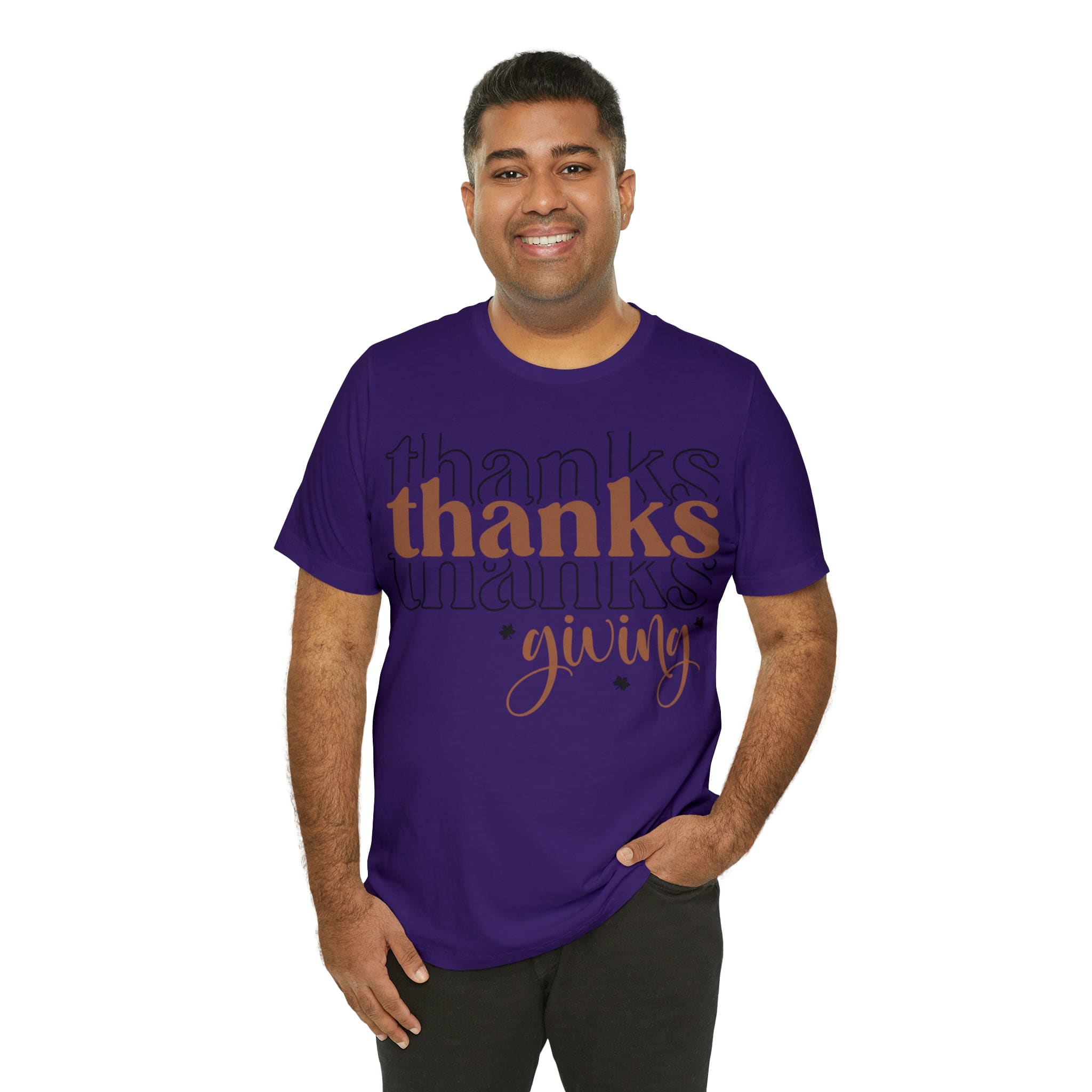 Printify T-Shirt Thanksgiving  - Jersey Short Sleeve Tee