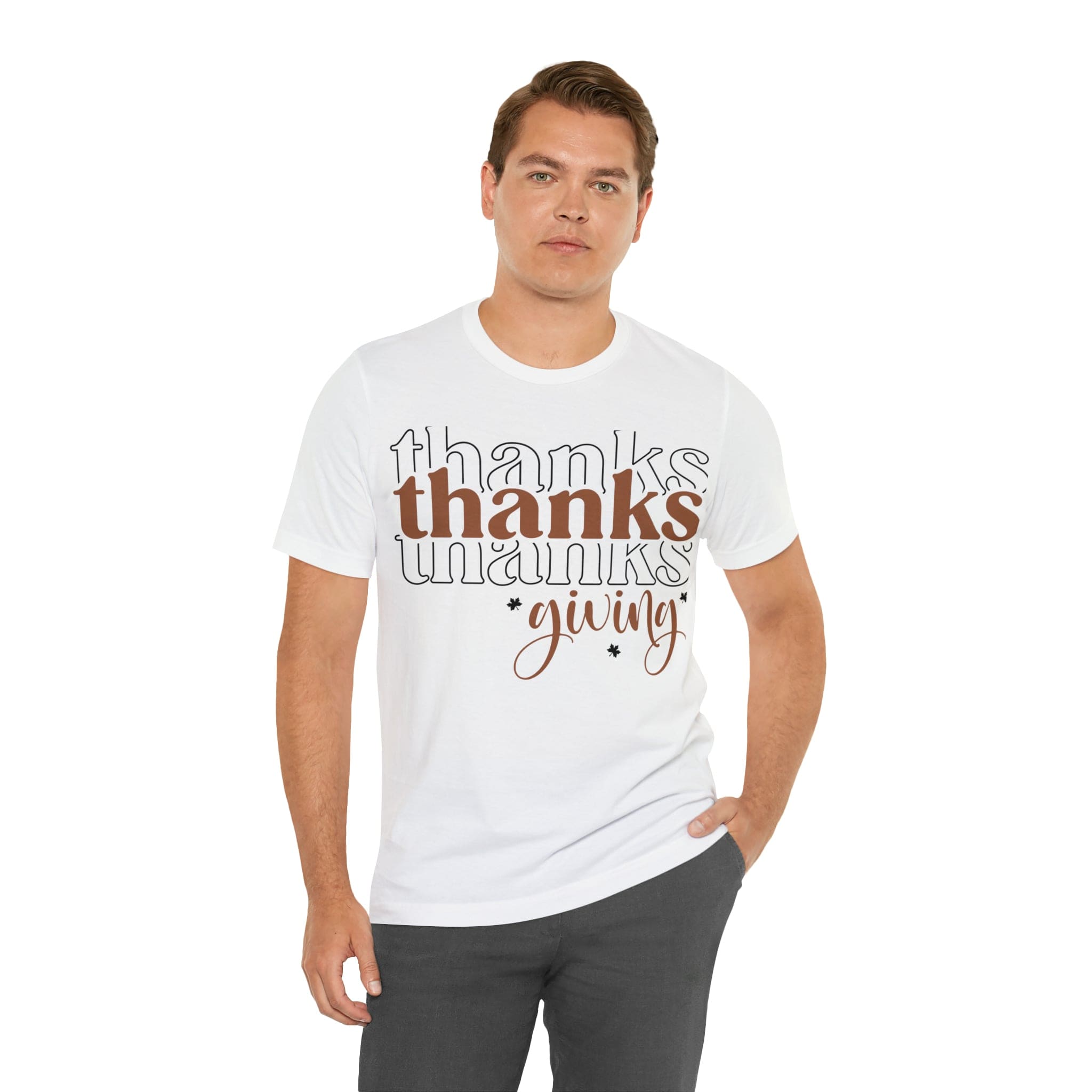 Printify T-Shirt THANKSgiving  - Jersey Short Sleeve Tee